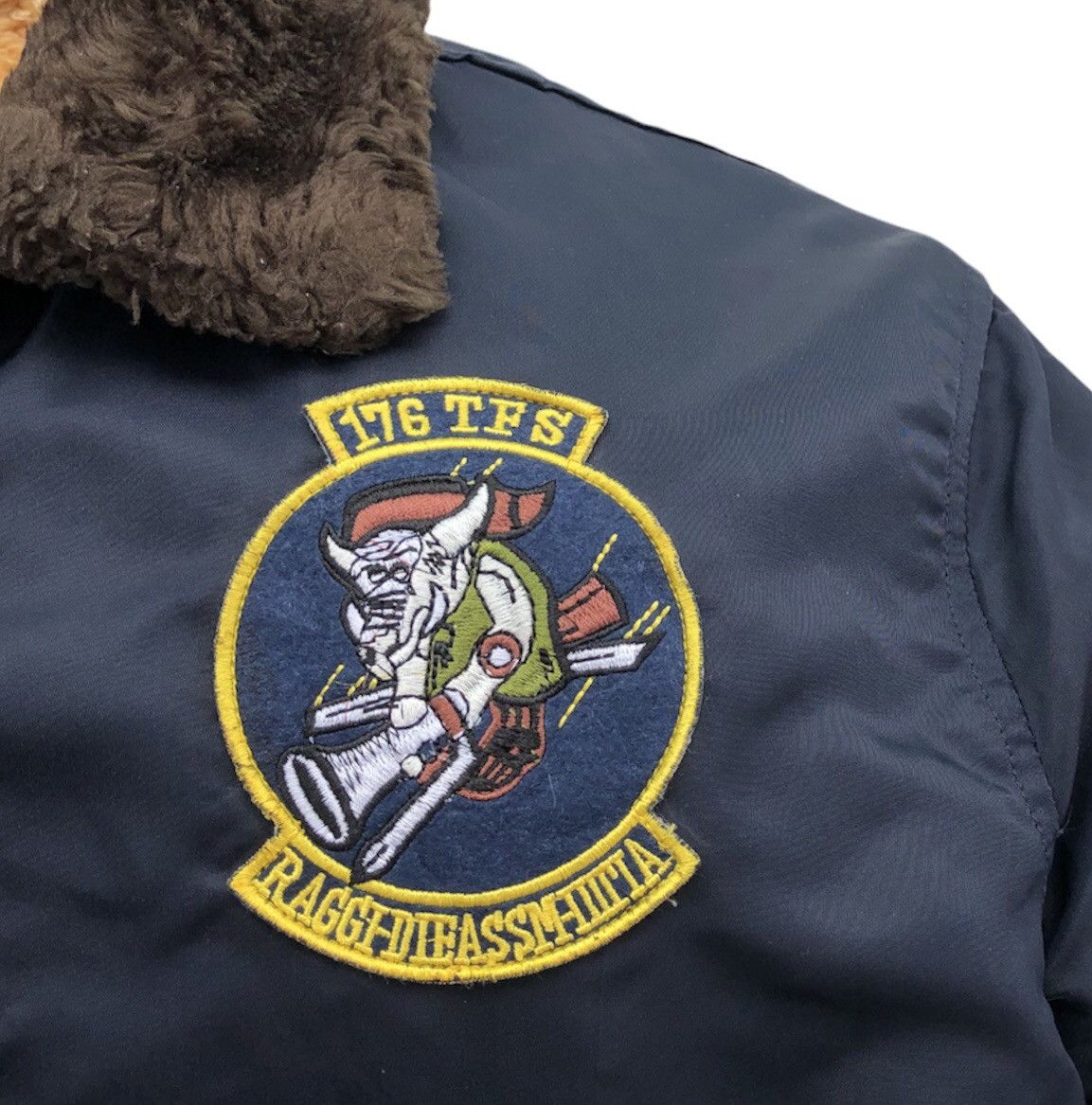 Vintage Vintage Houston Shearling Flight bomber MA-1 jacket Size US M / EU 48-50 / 2 - 7 Thumbnail