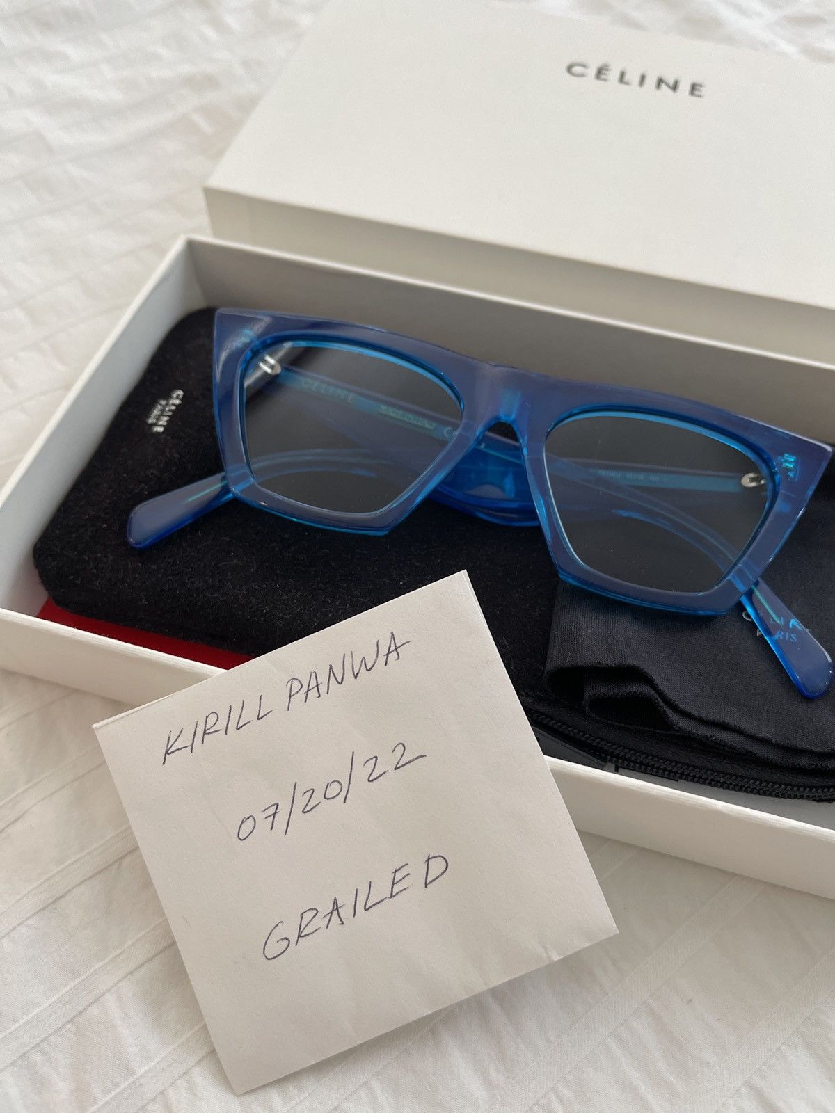 Celine blue edge clearance sunglasses