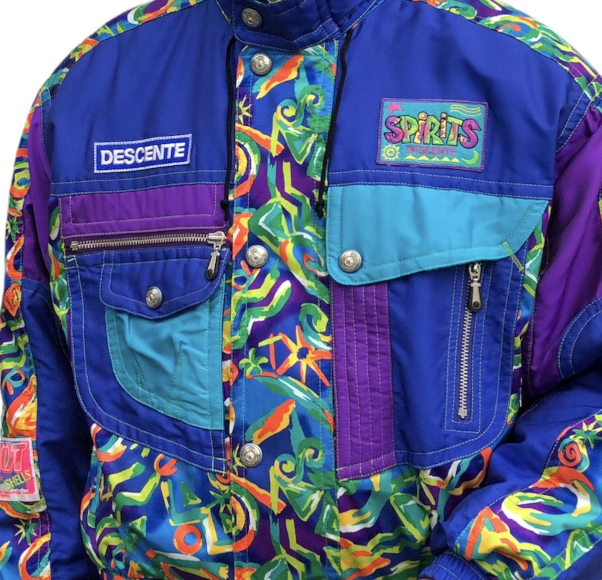 Vintage Descente Spirit Multicolor Ski Jacket