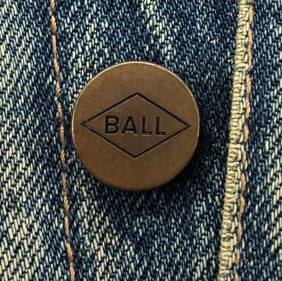Vintage Vintage Ball Corduroy Collar Truker Denim Jacket Size US L / EU 52-54 / 3 - 13 Thumbnail