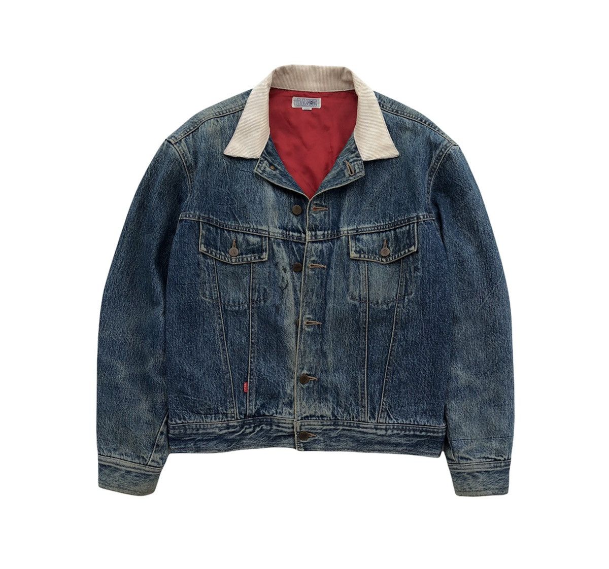 Vintage Vintage Ball Corduroy Collar Truker Denim Jacket Size US L / EU 52-54 / 3 - 1 Thumbnail