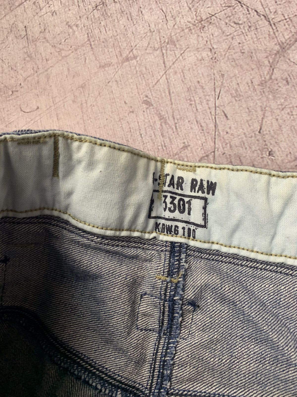 G-Star × Vintage G Star Raw Vintage Mens Denim Pants Double Knee Jeans Size US 32 / EU 48 - 9 Thumbnail