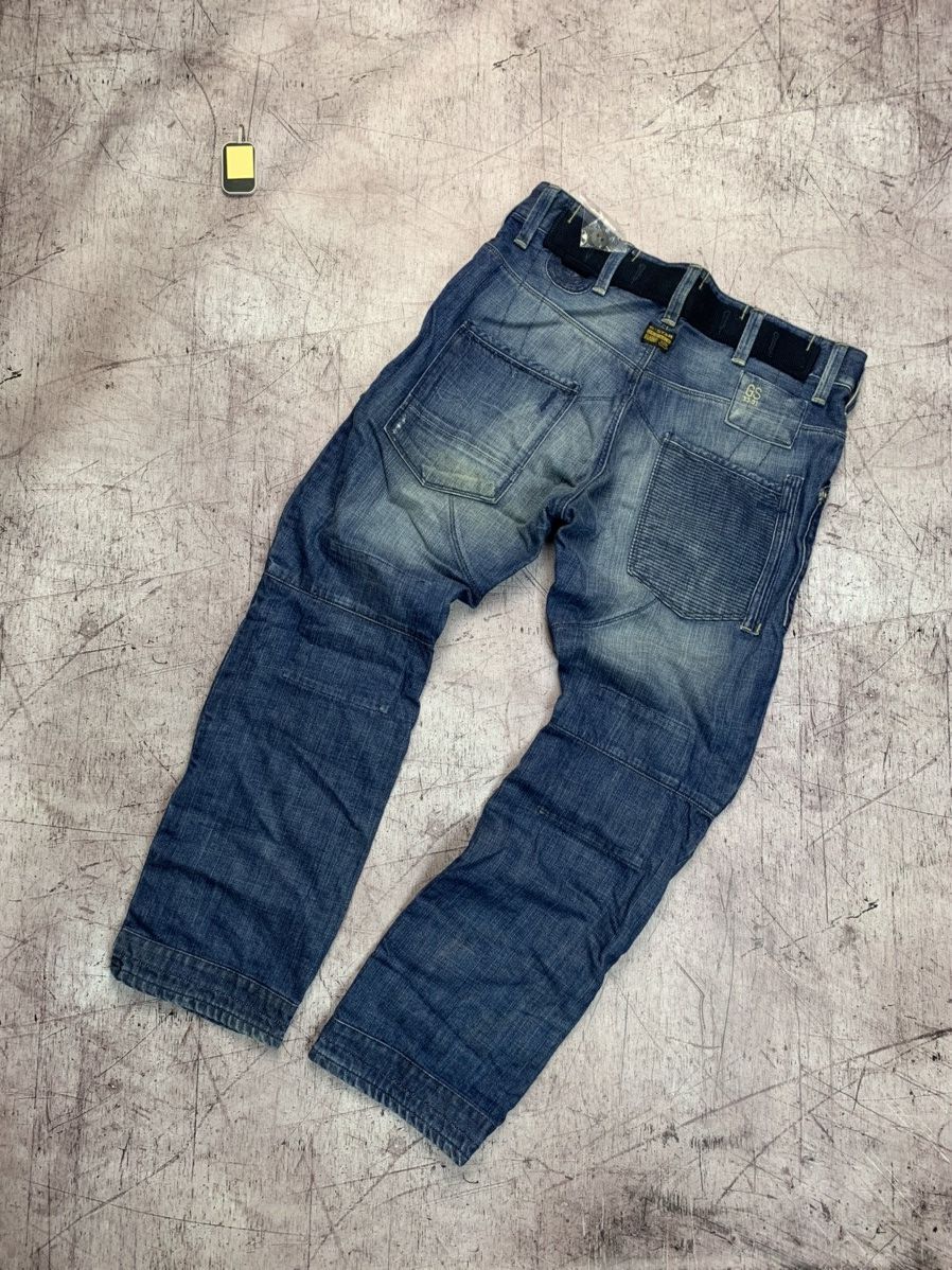 G-Star × Vintage G Star Raw Vintage Mens Denim Pants Double Knee Jeans Size US 32 / EU 48 - 5 Thumbnail