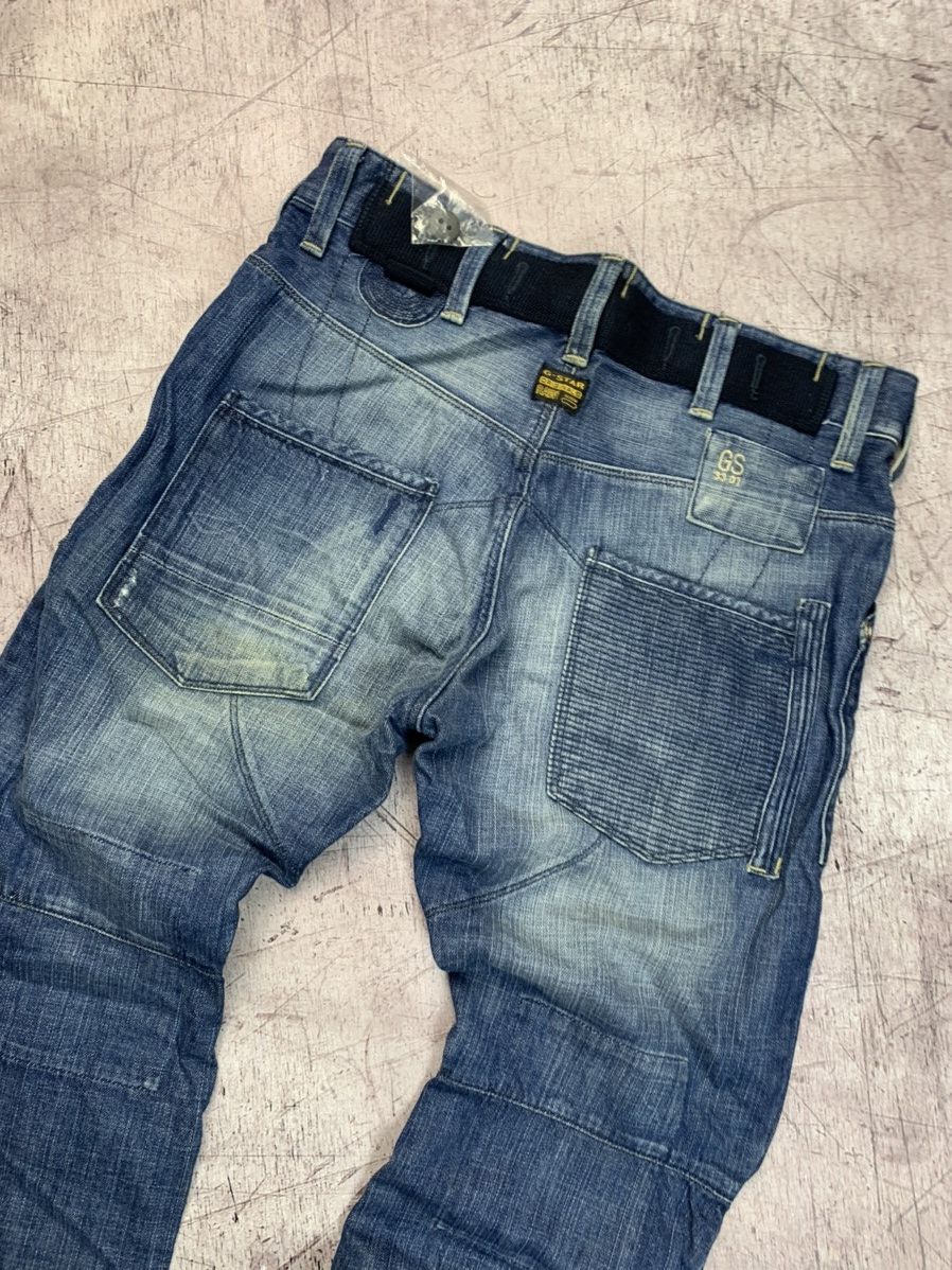 G-Star × Vintage G Star Raw Vintage Mens Denim Pants Double Knee Jeans Size US 32 / EU 48 - 7 Thumbnail