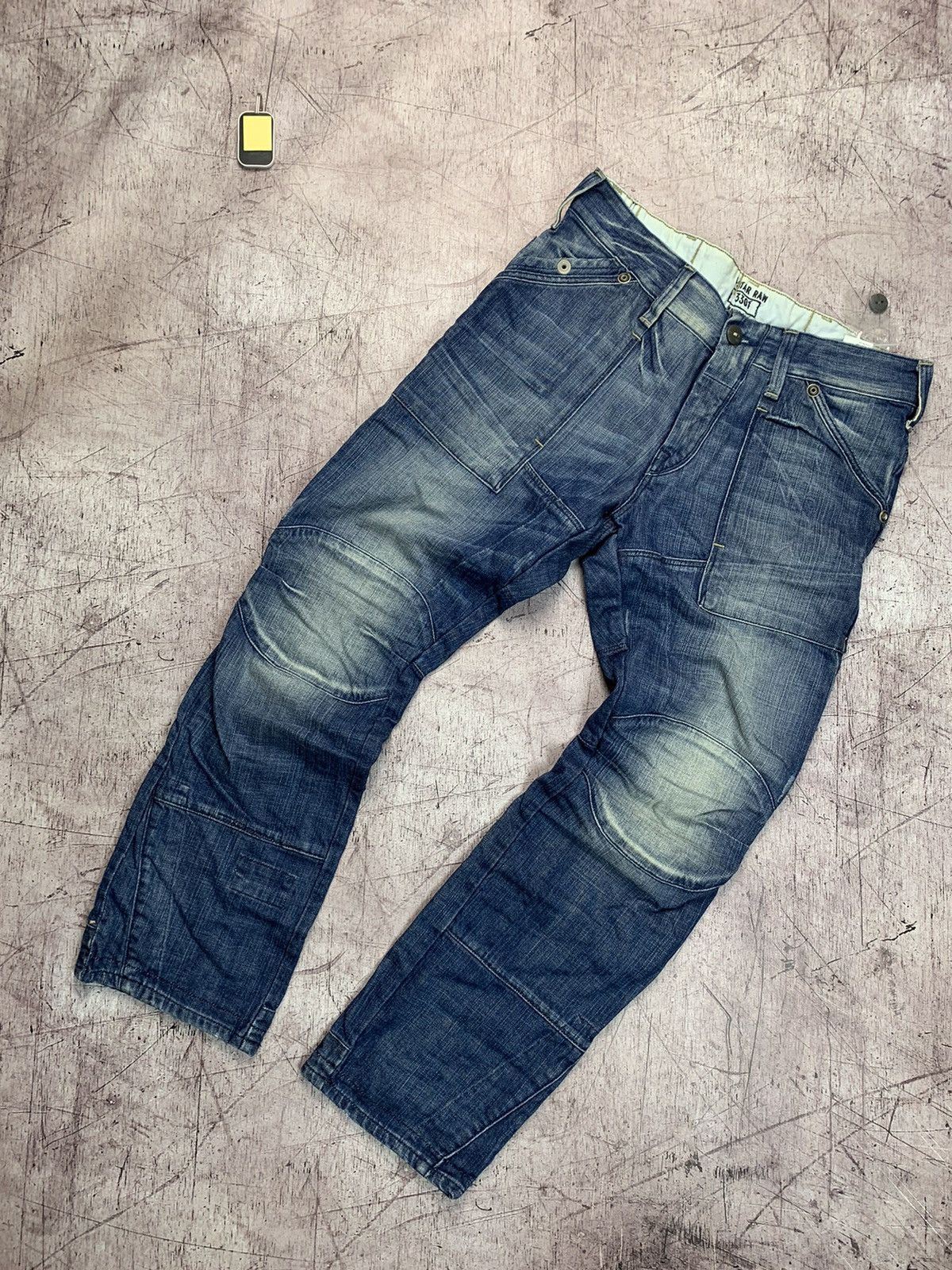 G-Star × Vintage G Star Raw Vintage Mens Denim Pants Double Knee Jeans Size US 32 / EU 48 - 1 Thumbnail