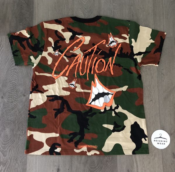 Chrome Hearts Chrome Hearts Matty Boy Caution Camo Chomper T Shirt