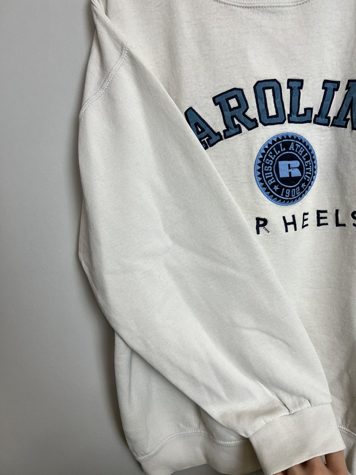 Russell Athletic Vintage 90s Carolina Tar Heels Embroidered Russell Crewneck Size US M / EU 48-50 / 2 - 5 Thumbnail