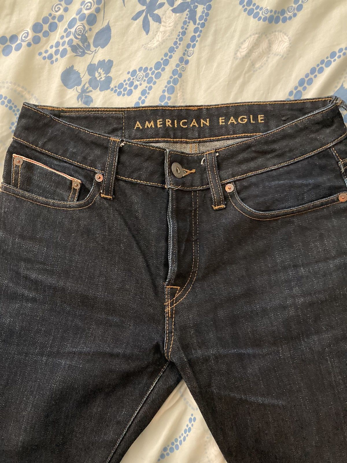 American Eagle Outfitters AE Premium Selvedge Slim Jeans Size US 29 - 3 Thumbnail