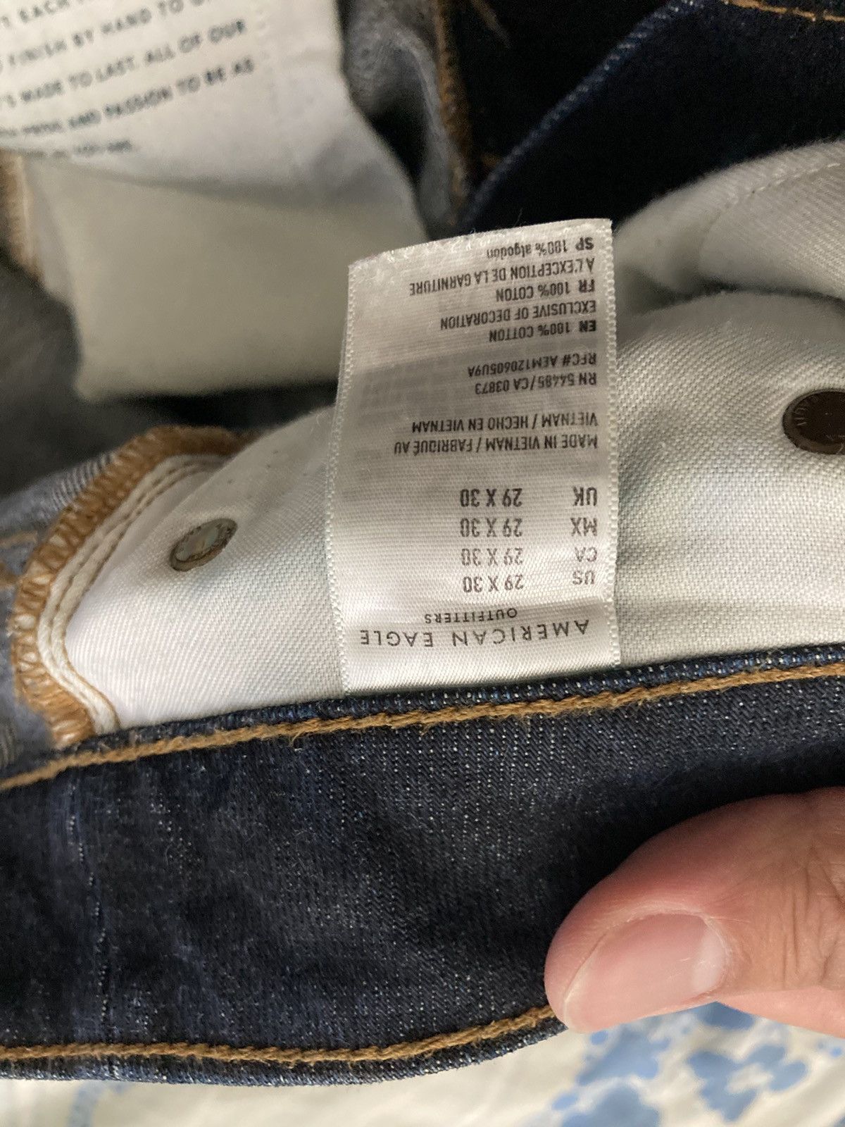 American Eagle Outfitters AE Premium Selvedge Slim Jeans Size US 29 - 6 Thumbnail