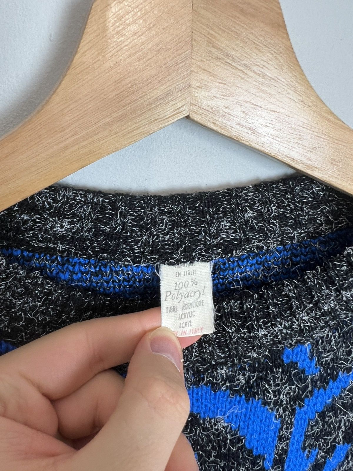 Vintage Vintage 90s Italy Fullprint SBE GEAR Sweater Knit Streetwear Size US L / EU 52-54 / 3 - 5 Thumbnail