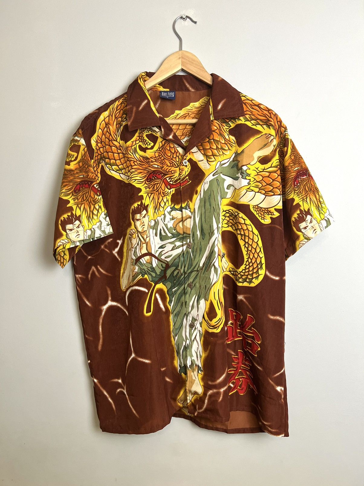 Anime Vintage WarriorAnime Movie Rare Button Up Oversize Shirt Size US L / EU 52-54 / 3 - 1 Thumbnail