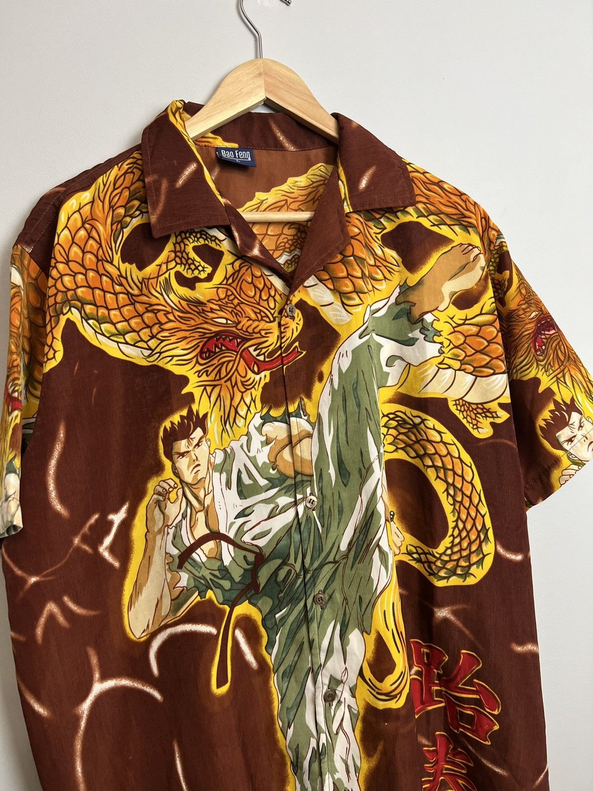 Anime Vintage WarriorAnime Movie Rare Button Up Oversize Shirt Size US L / EU 52-54 / 3 - 3 Thumbnail
