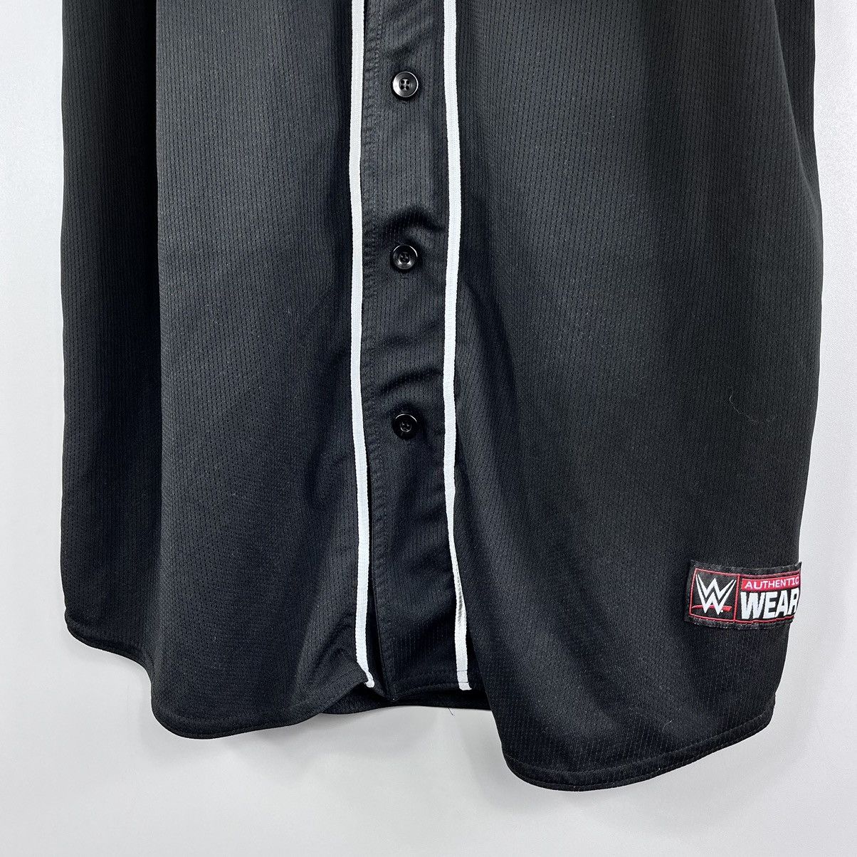 Vintage × WWE WWE Player Dimes Button Shirt Black Size XL Size US XL / EU 56 / 4 - 6 Thumbnail