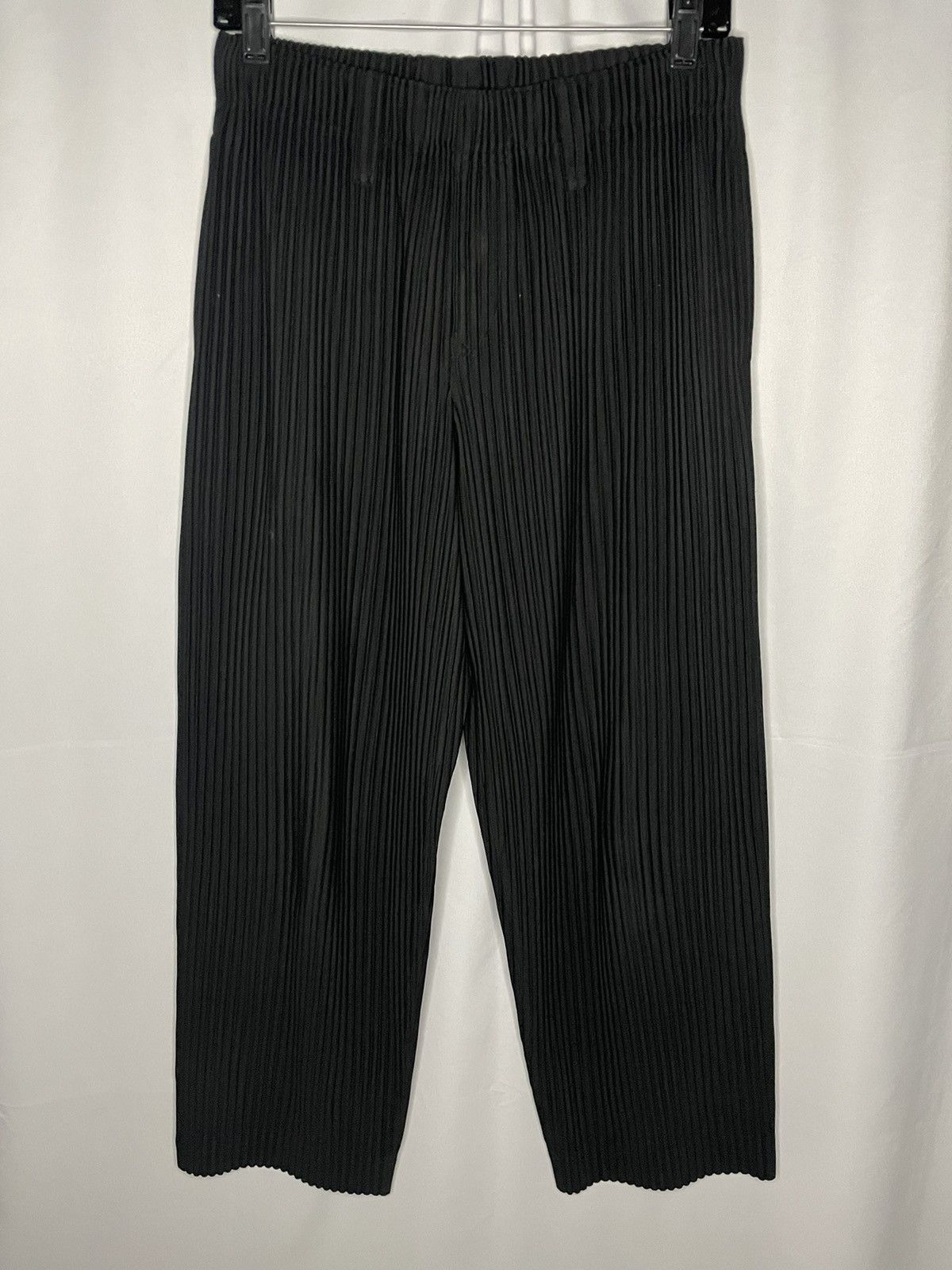 Image of Homme Plisse Issey Miyake Trousers in Black, Men's (Size 30)