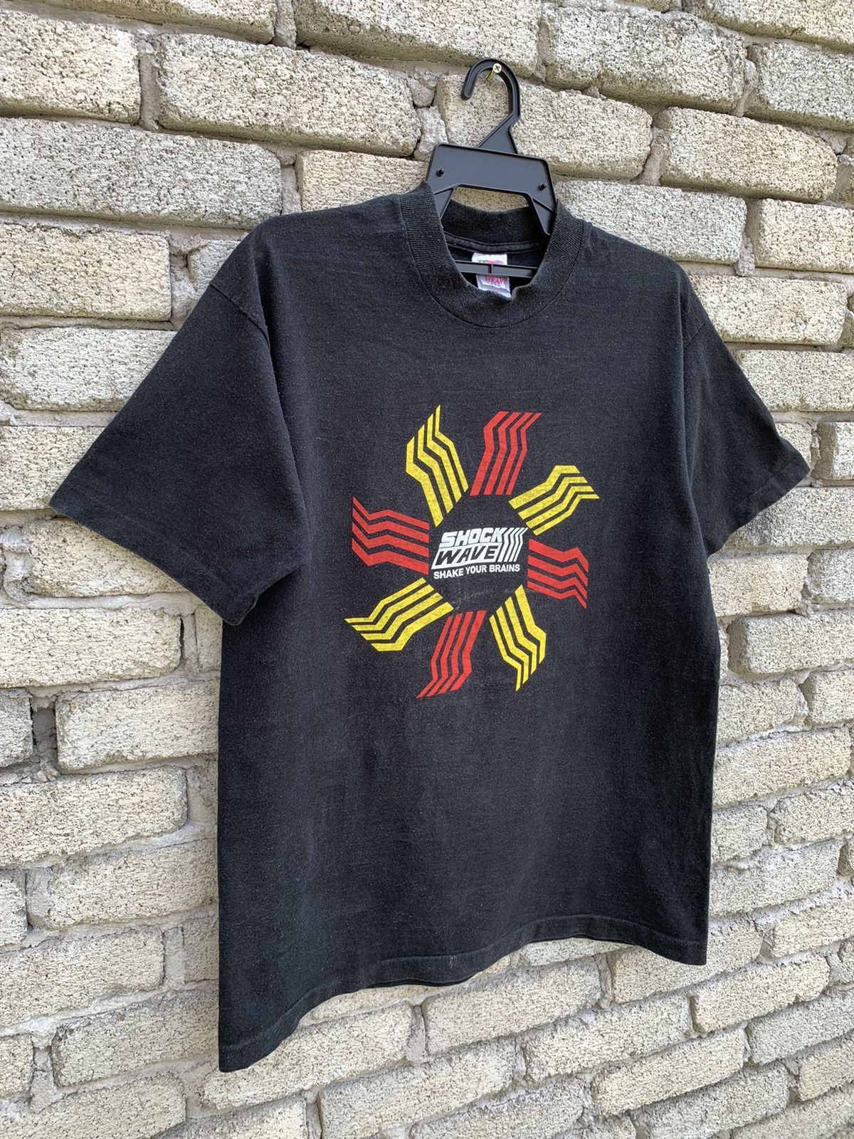 Vintage Vintage Panasonic Shock Wave Shock your Brains T Shirt Size US L / EU 52-54 / 3 - 3 Thumbnail