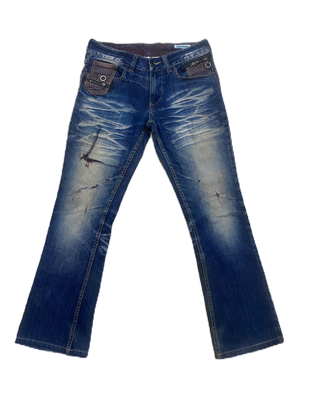 semanticdesign FLARE JAPANESE BRAND SEMANTIC DESIGN DISTRESS STYLE Size US 32 / EU 48 - 1 Thumbnail