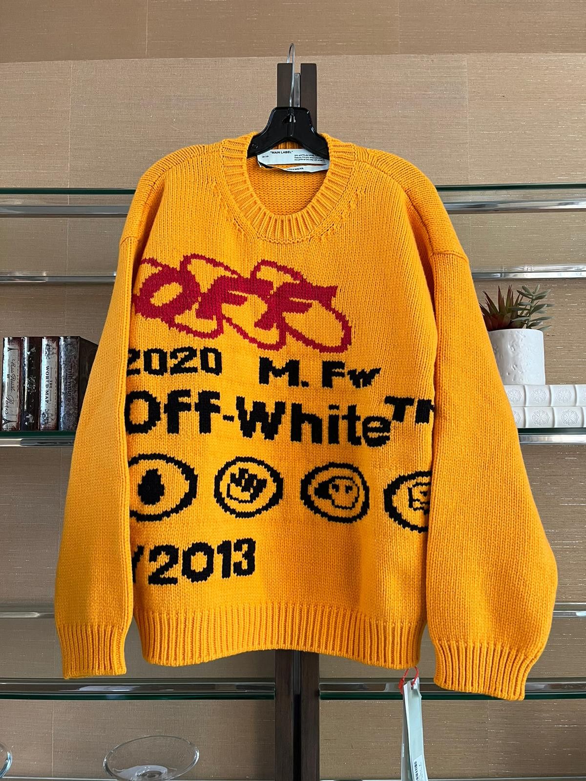 Off-White Industrial Y013 Knit Crewneck in Yellow | Grailed