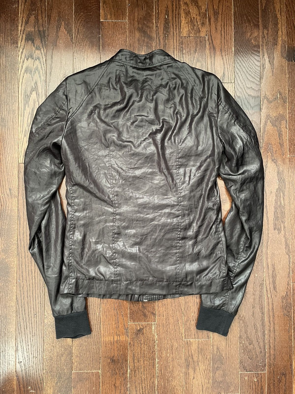Rick Owens × Rick Owens Drkshdw Rick Owens Mainline Olmar & Mirta Rayon Bomber Jacket Black Size US S / EU 44-46 / 1 - 2 Thumbnail
