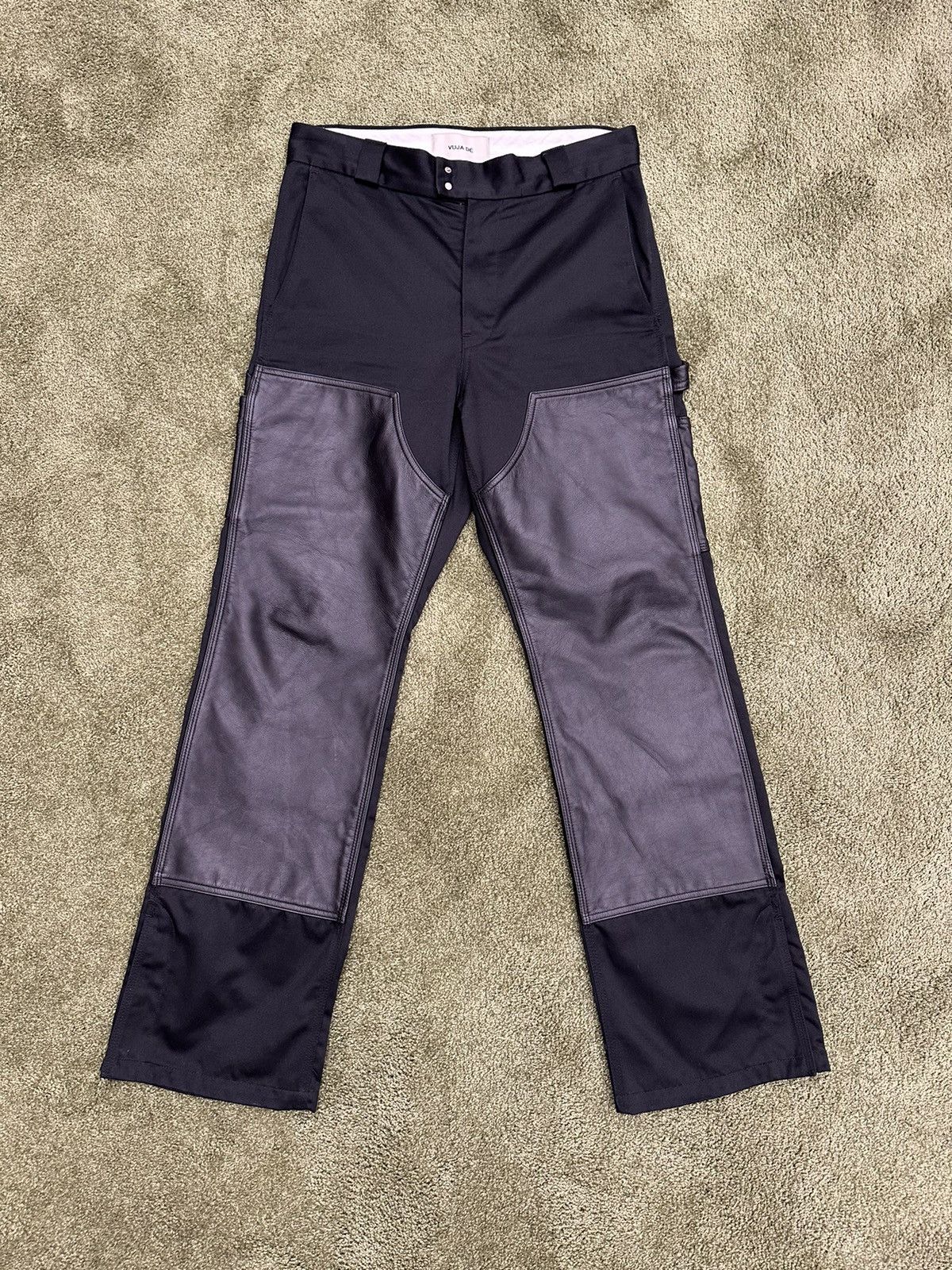 image of Vuja De Adaigo Leather Double Knee in Black, Men's (Size 32)