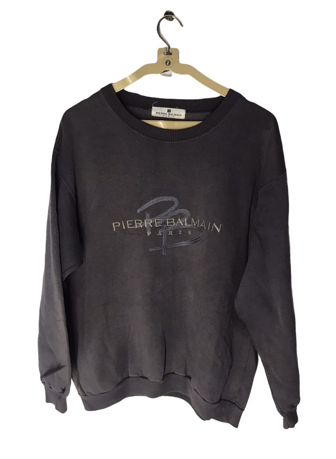 Pierre Balmain × Vintage Vintage Pierre balmain paris spellout crewneck Size US M / EU 48-50 / 2 - 1 Thumbnail