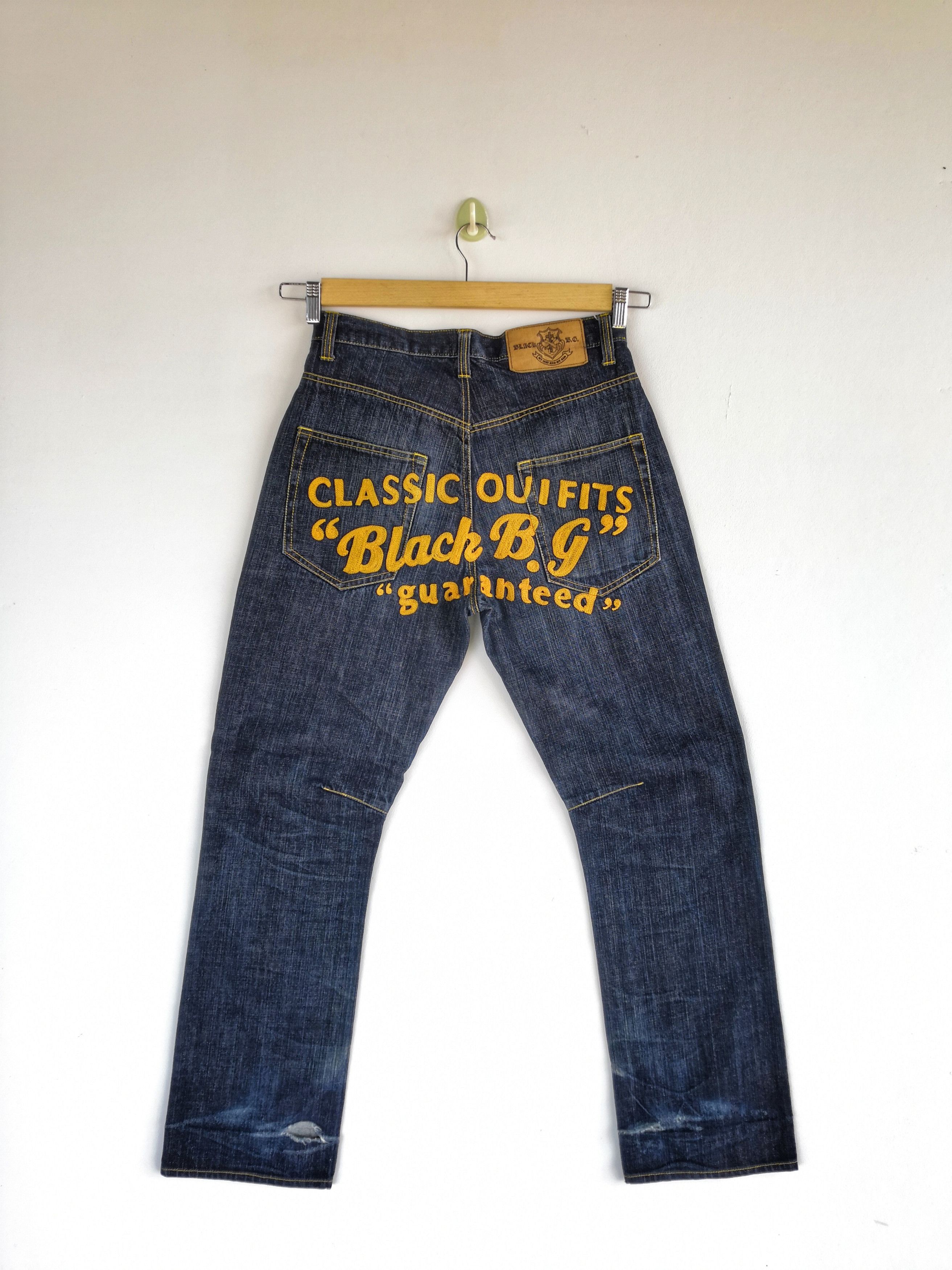 Japanese Brand Black BG Jeans Japanese Denim Classic Ouifits Pants Size US 28 / EU 44 - 1 Thumbnail
