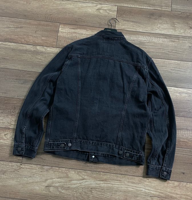 Levi's Levi's Black Grey Denim Trucker Jacket | Grailed