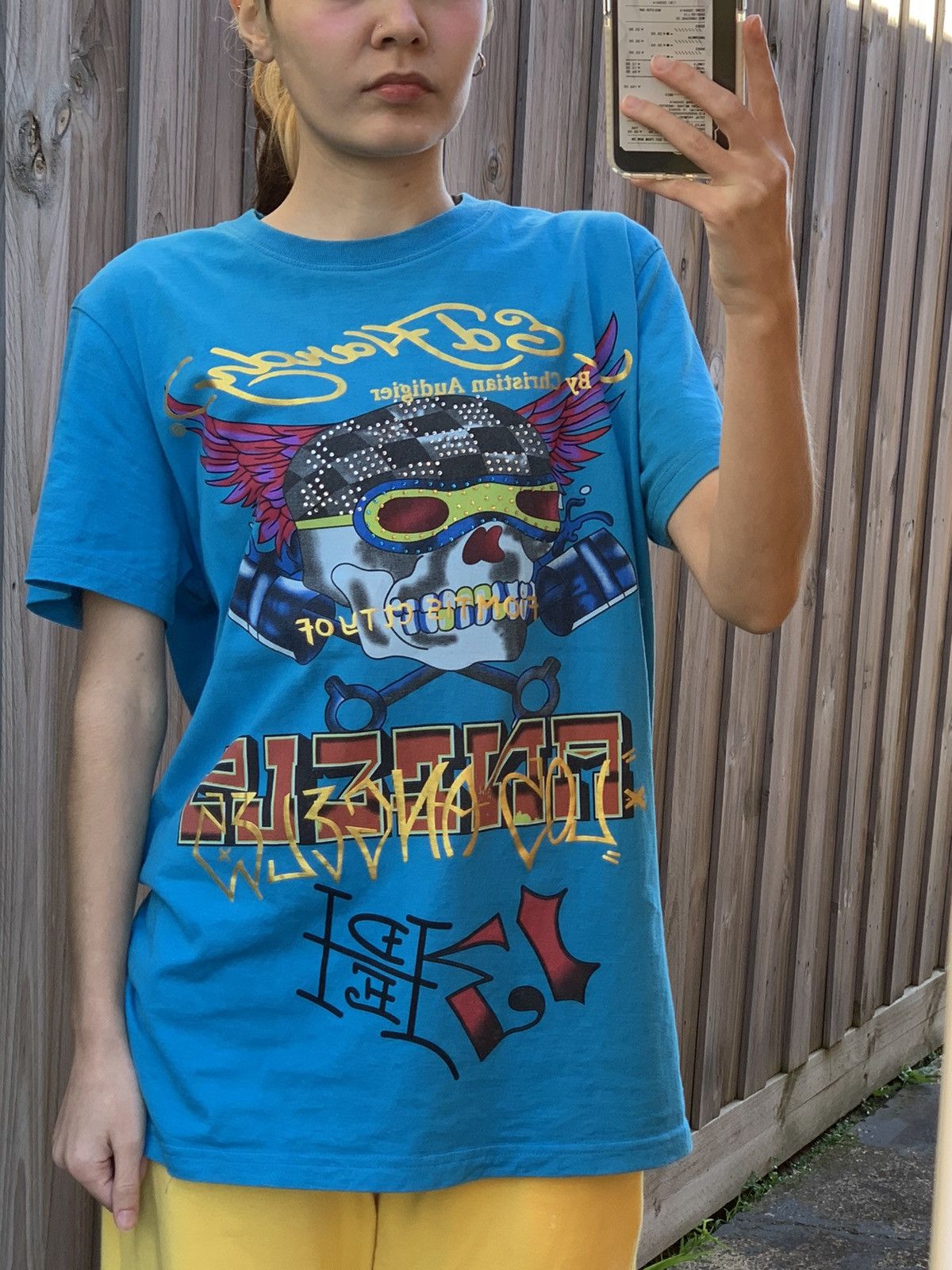 Ed Hardy DEAD-STOCK ED HARDY BIKER SKULL T-SHIRT Size US XL / EU 56 / 4 - 10 Thumbnail