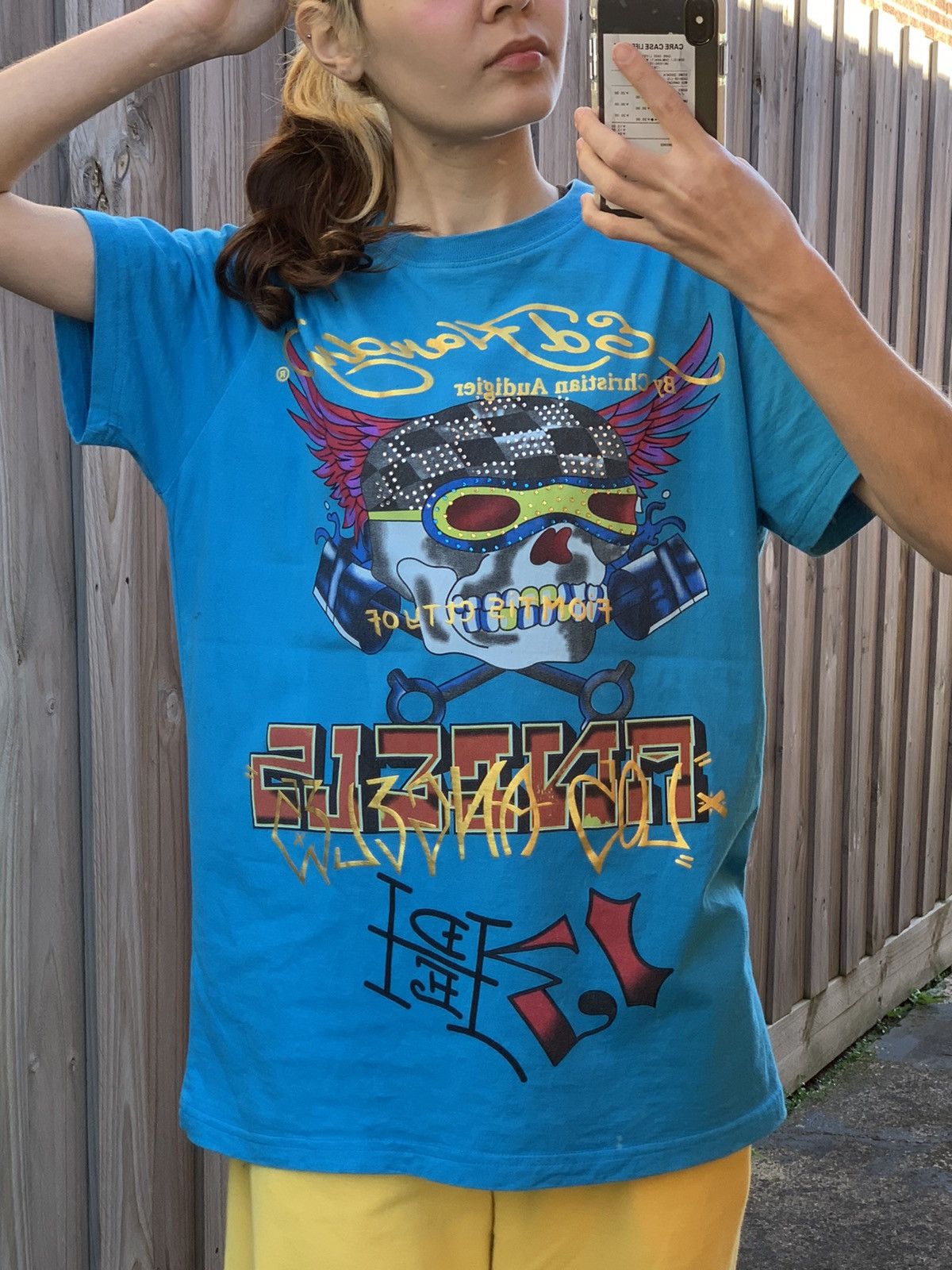 Ed Hardy DEAD-STOCK ED HARDY BIKER SKULL T-SHIRT Size US XL / EU 56 / 4 - 2 Thumbnail
