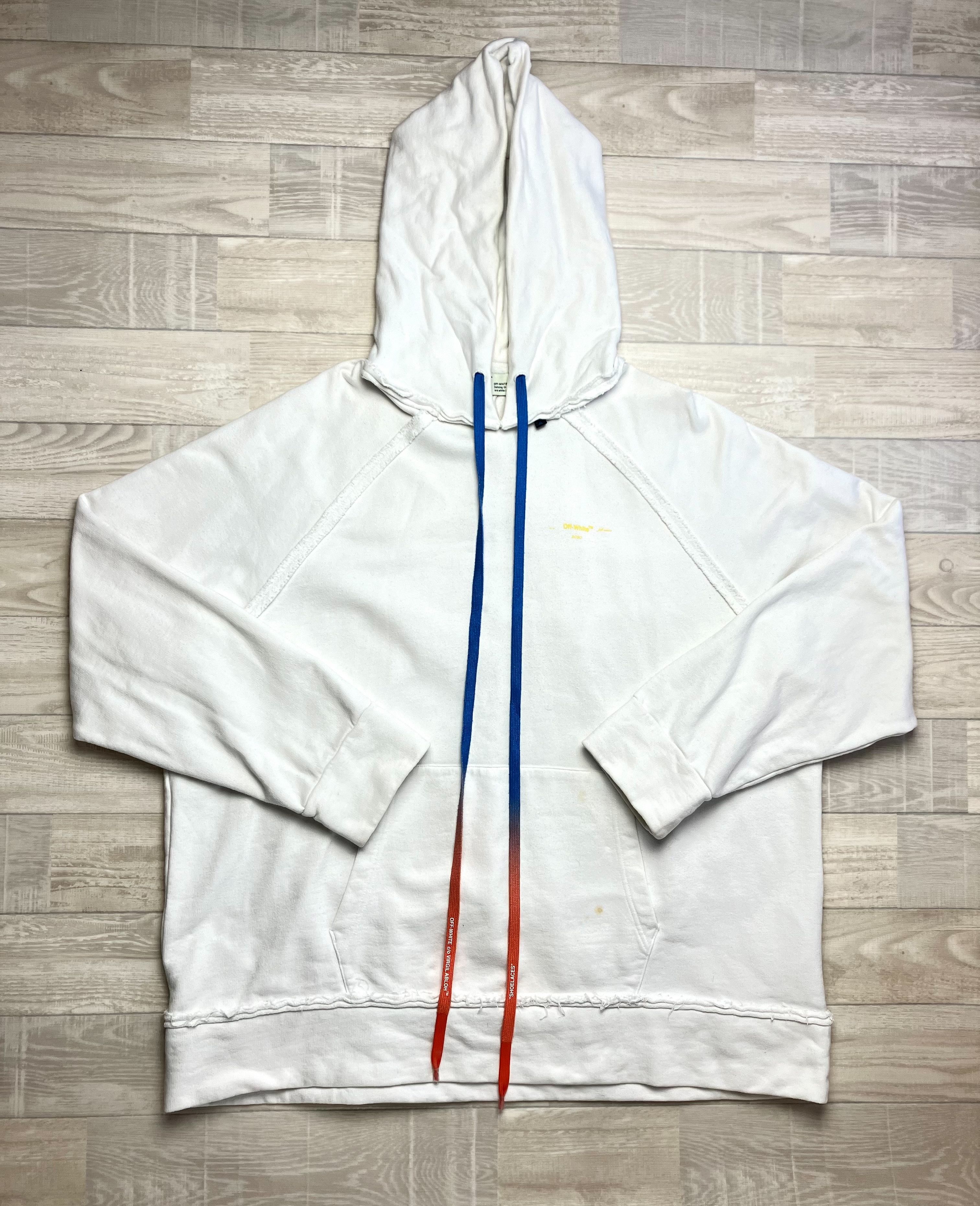 OFF-WHITE Acrylic Arrows Hoodie White/Yellow