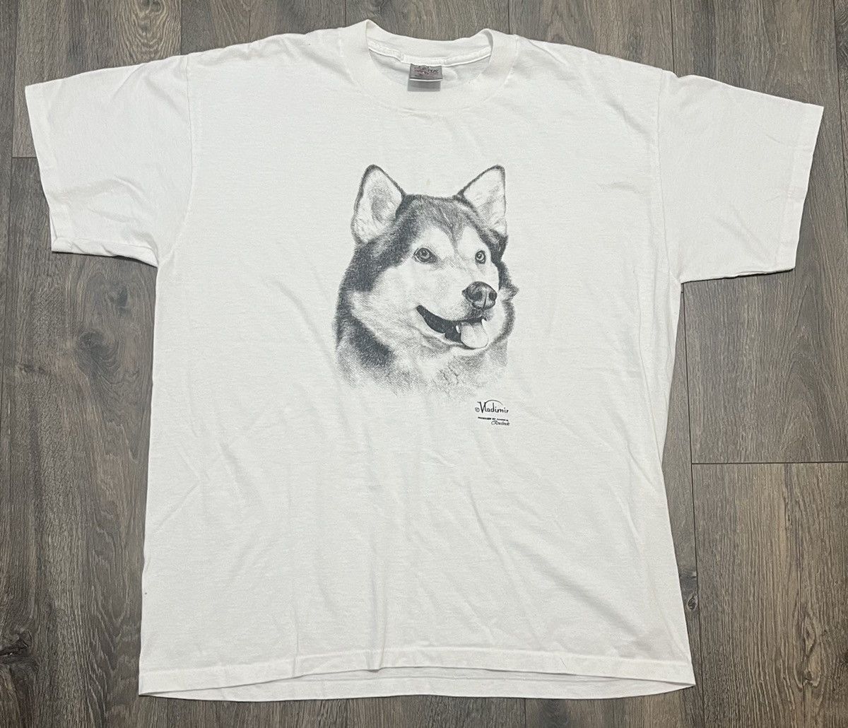 Vintage Vintage Single Stitch Husky Tee Size US XL / EU 56 / 4 - 1 Thumbnail