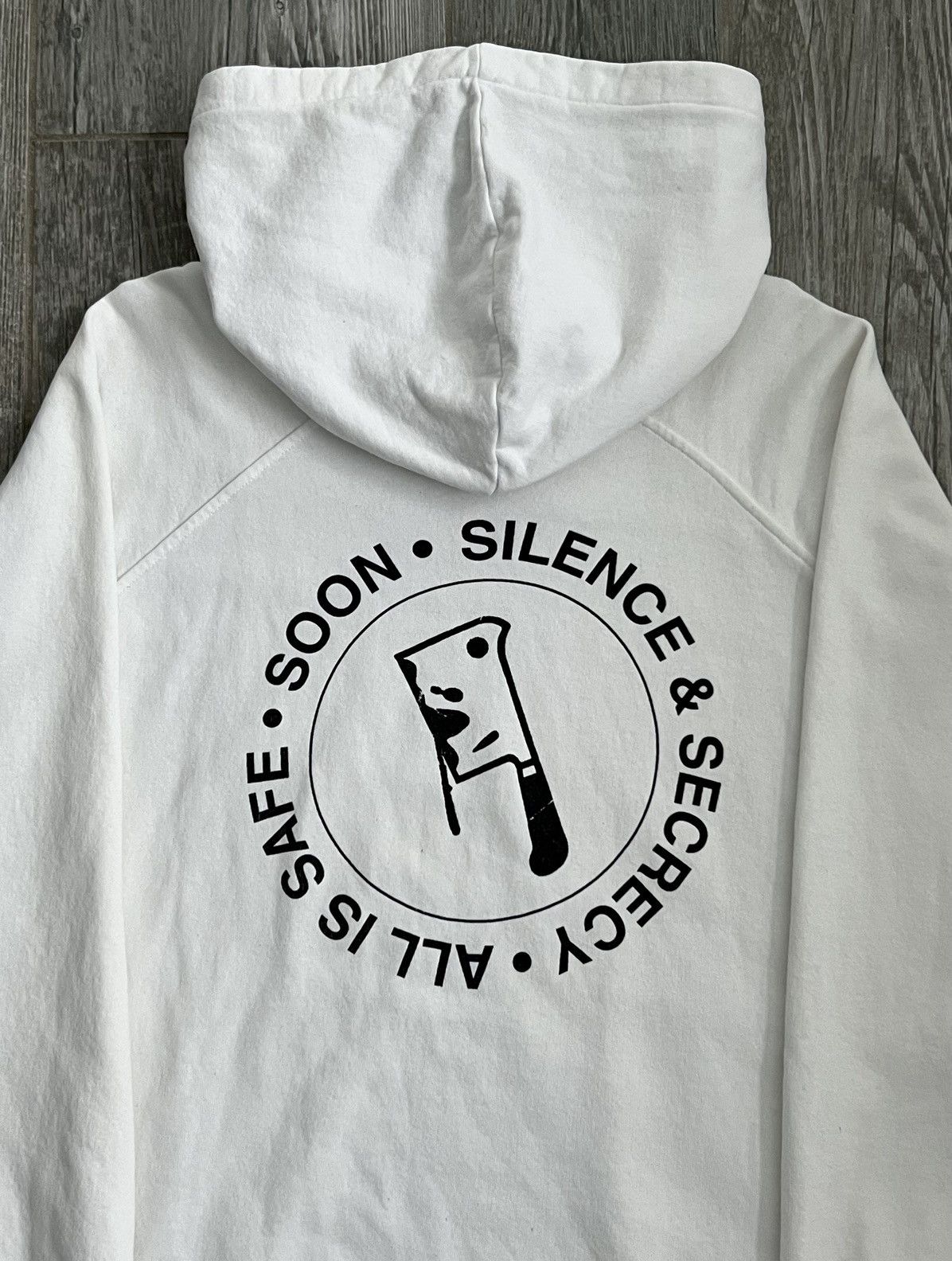 Raf Simons SS2002 Raf Simons VNPPI Silence & Secrecy White RunwayHoodie Size US XL / EU 56 / 4 - 6 Thumbnail