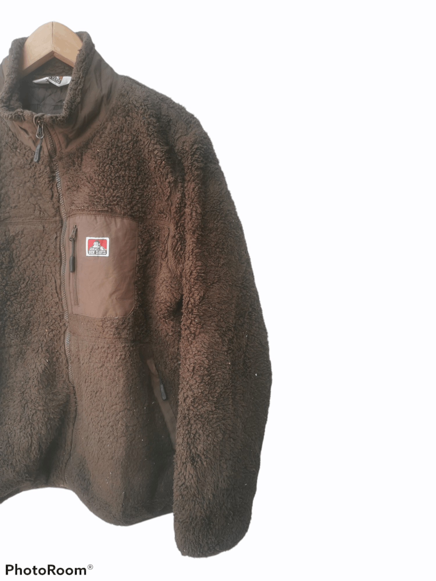 Ben Davis × Vintage Vintage Ben Davis Sherpa Fleece Sweater Size US L / EU 52-54 / 3 - 3 Thumbnail