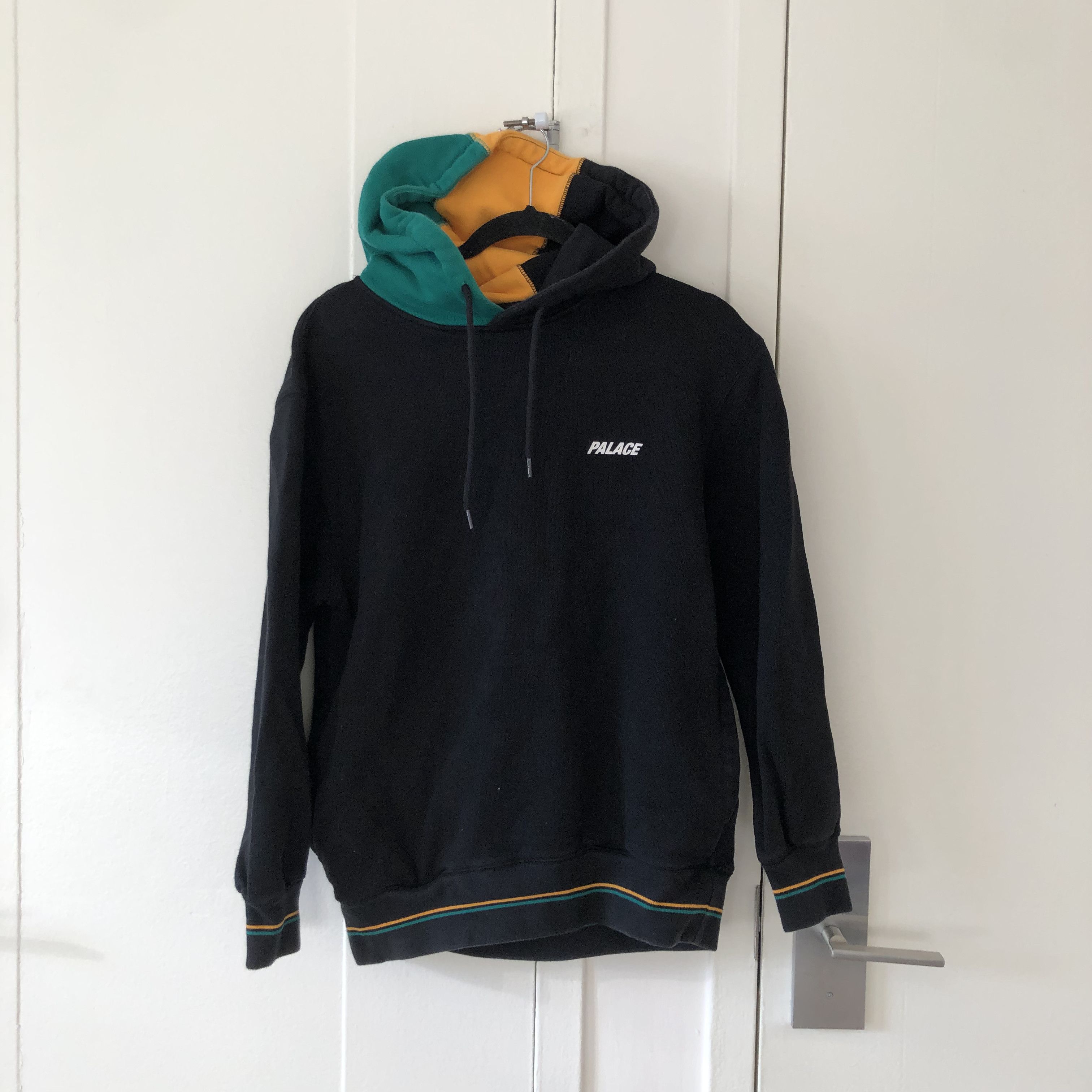 image of Palace Flagin Hoodie in Black, Men's (Size Small)