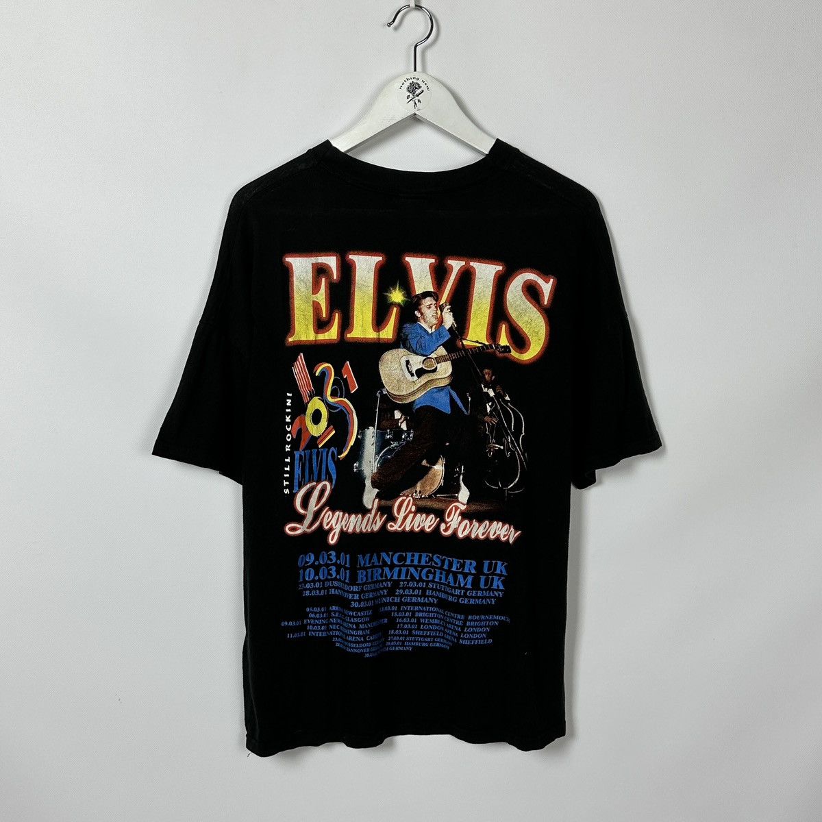 Band Tees Vintage 00s Elvis Presley Still Rock In Legend Forever tee Size US M / EU 48-50 / 2 - 2 Thumbnail