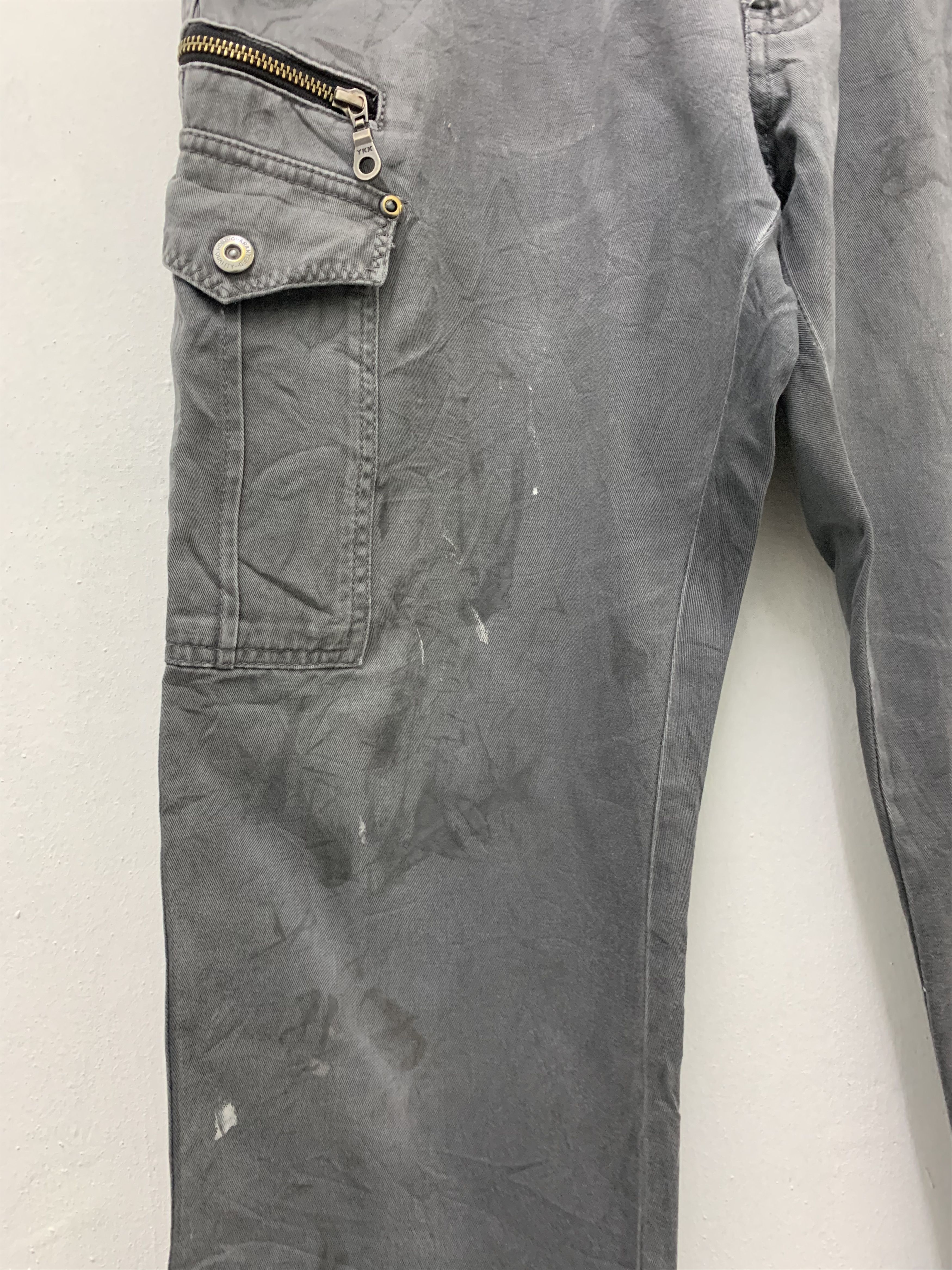 Japanese Brand Cargo Pants Grey Multipocket Utility Pants Vtg Streetwear Size US 31 - 5 Thumbnail