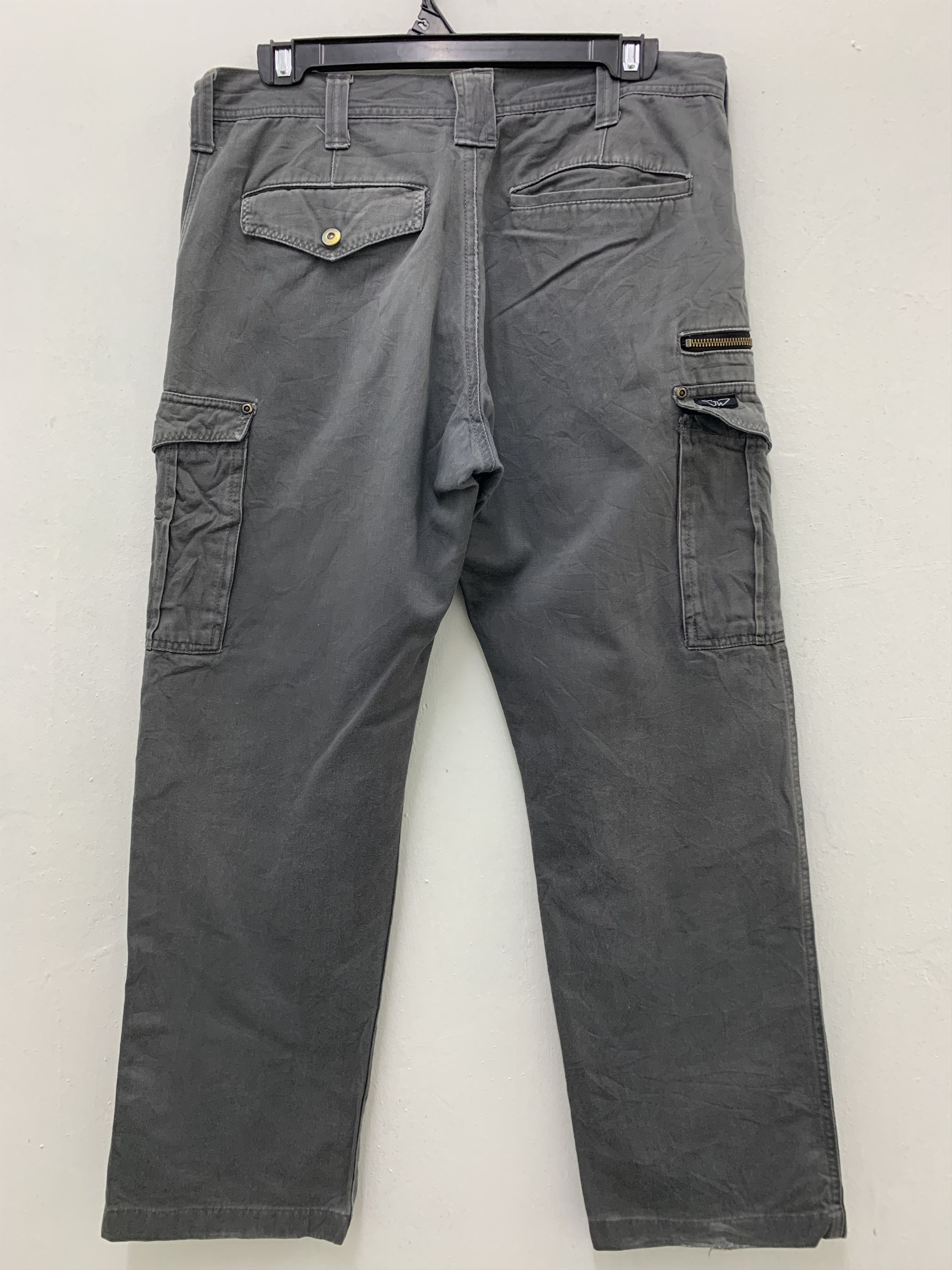 Japanese Brand Cargo Pants Grey Multipocket Utility Pants Vtg Streetwear Size US 31 - 8 Thumbnail