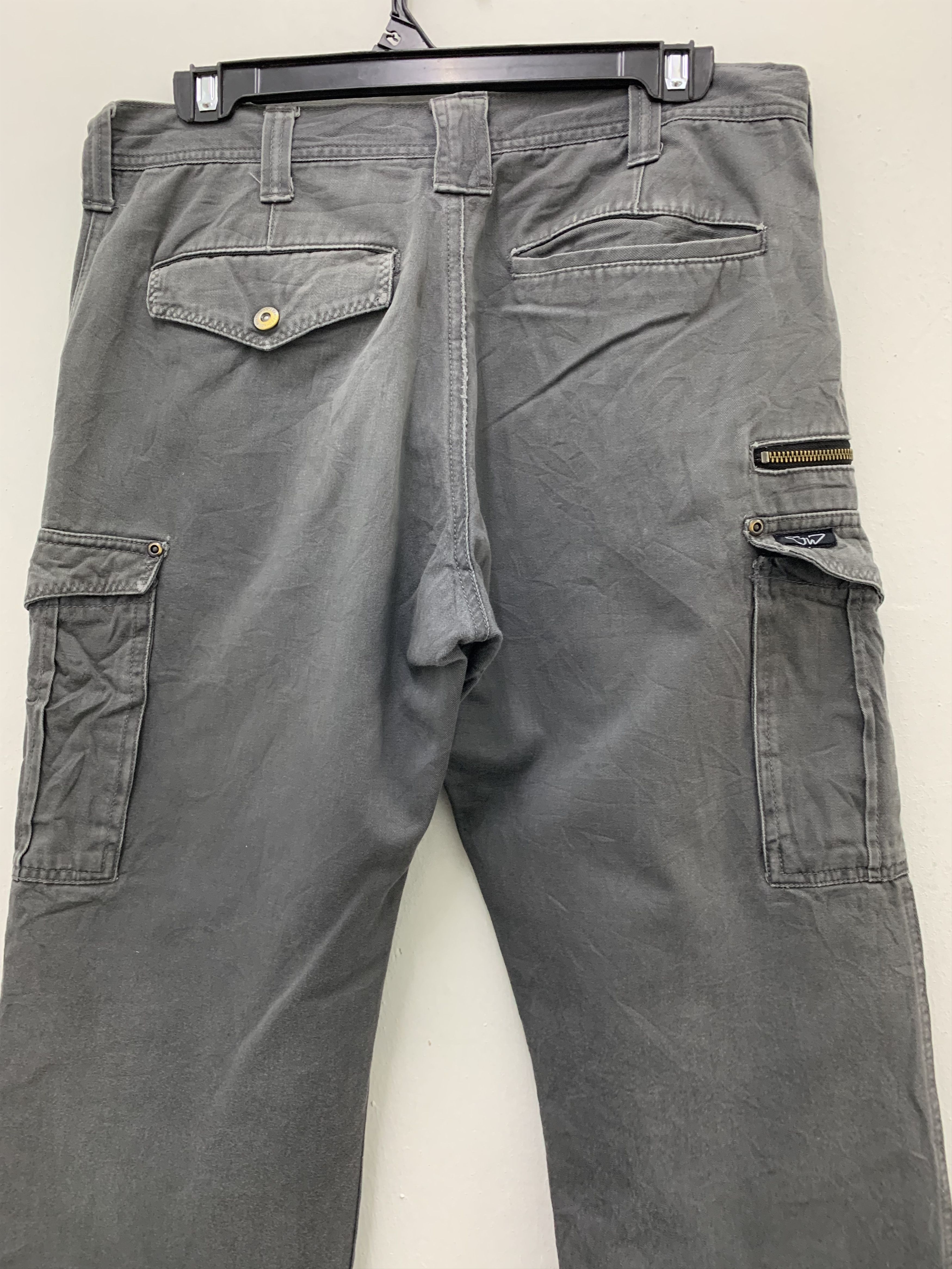 Japanese Brand Cargo Pants Grey Multipocket Utility Pants Vtg Streetwear Size US 31 - 9 Thumbnail