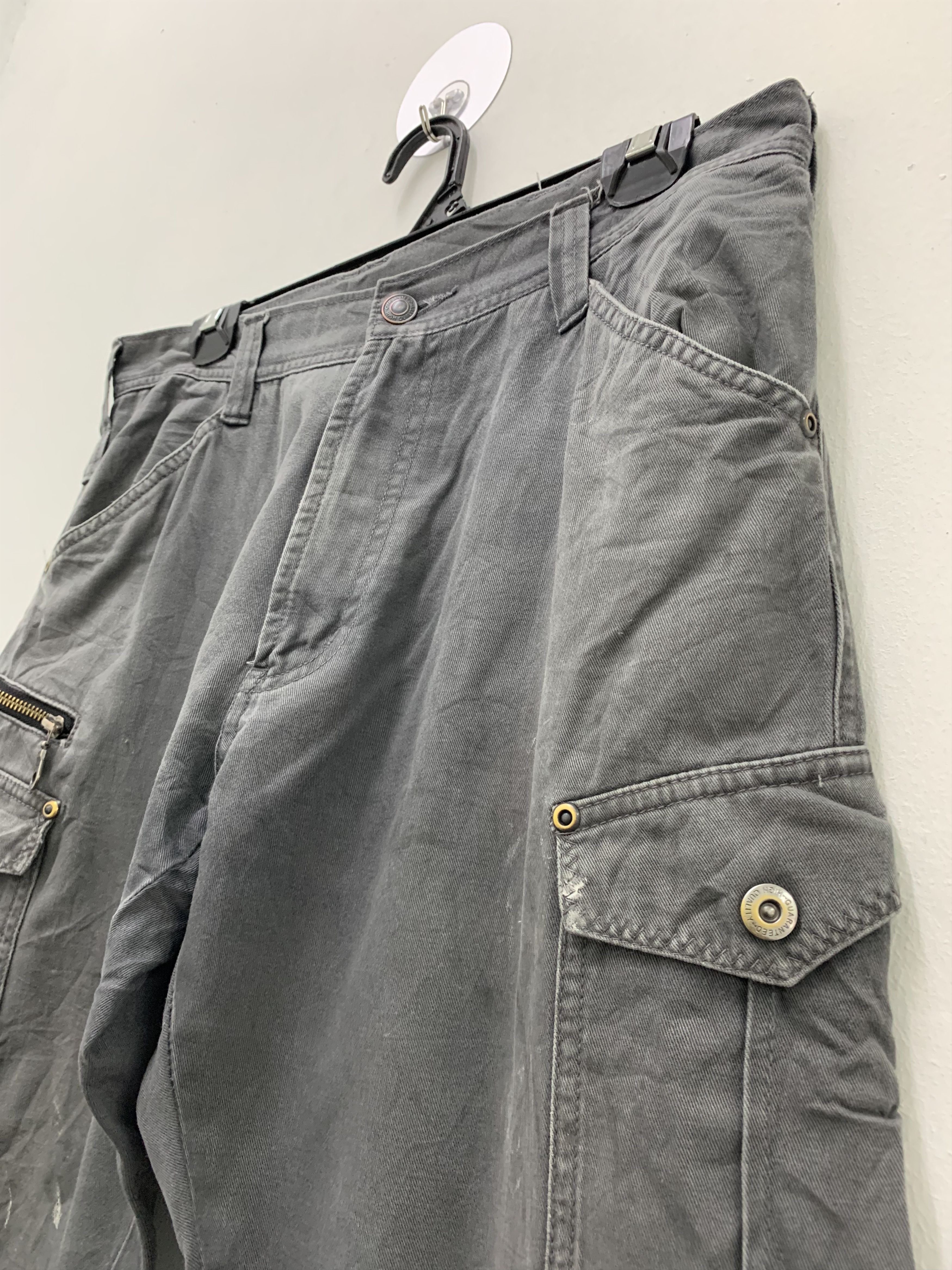 Japanese Brand Cargo Pants Grey Multipocket Utility Pants Vtg Streetwear Size US 31 - 10 Thumbnail