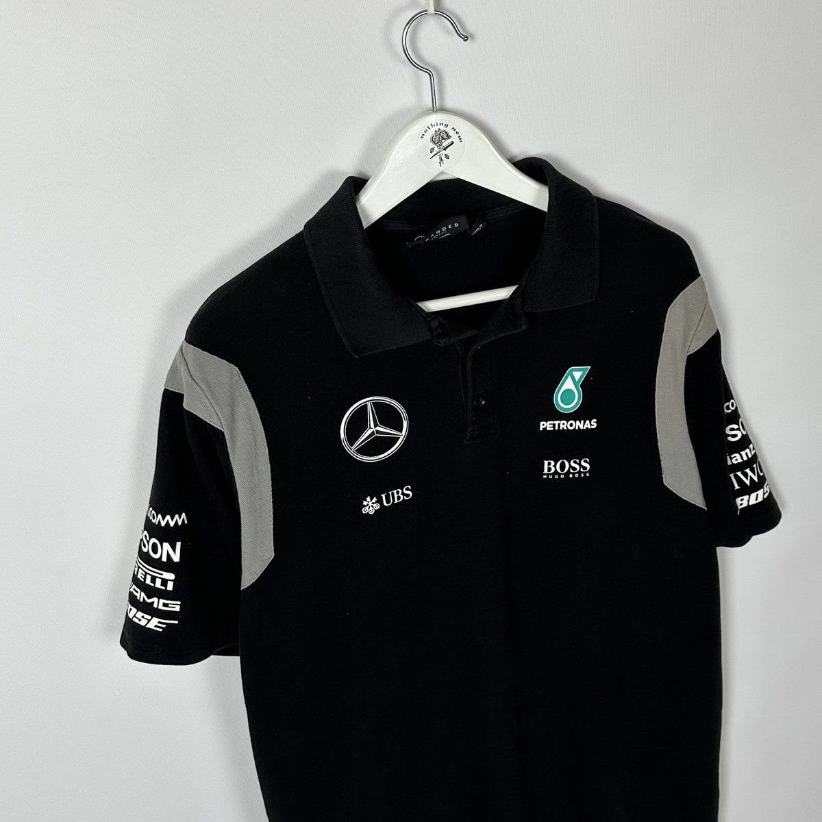 Formula 1 Vintage Mercedes Benz Amg Petronas Formula 1 Uno polo racing Size US XL / EU 56 / 4 - 4 Thumbnail
