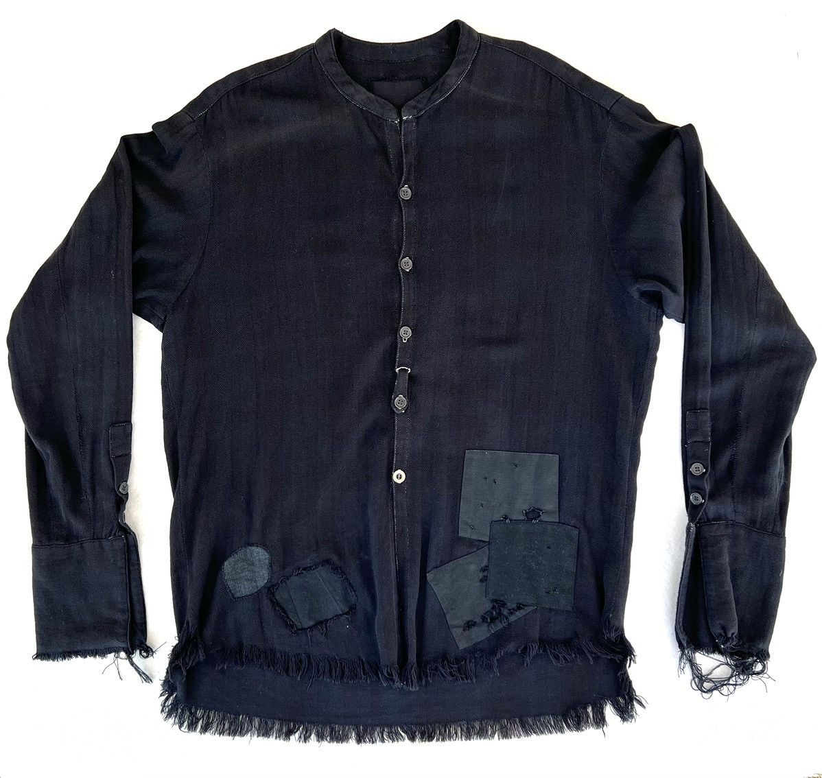 Greg Lauren Overdyed Boro Patchwork Button Up Shirt (Sample) Size US L / EU 52-54 / 3 - 1 Thumbnail