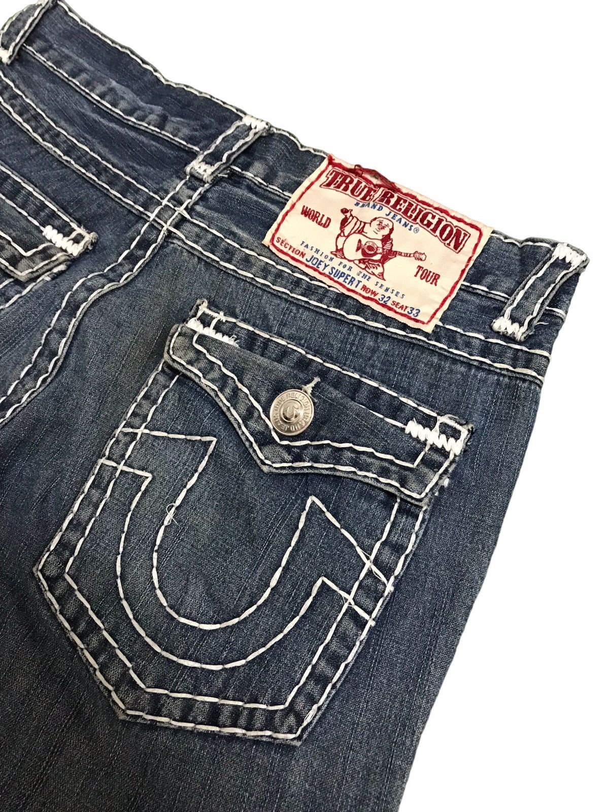 True Religion 🔥🔥BEST OFFER🔥🔥Vtg True Religion Joey Super T Denim Jeans Size US 32 / EU 48 - 10 Thumbnail
