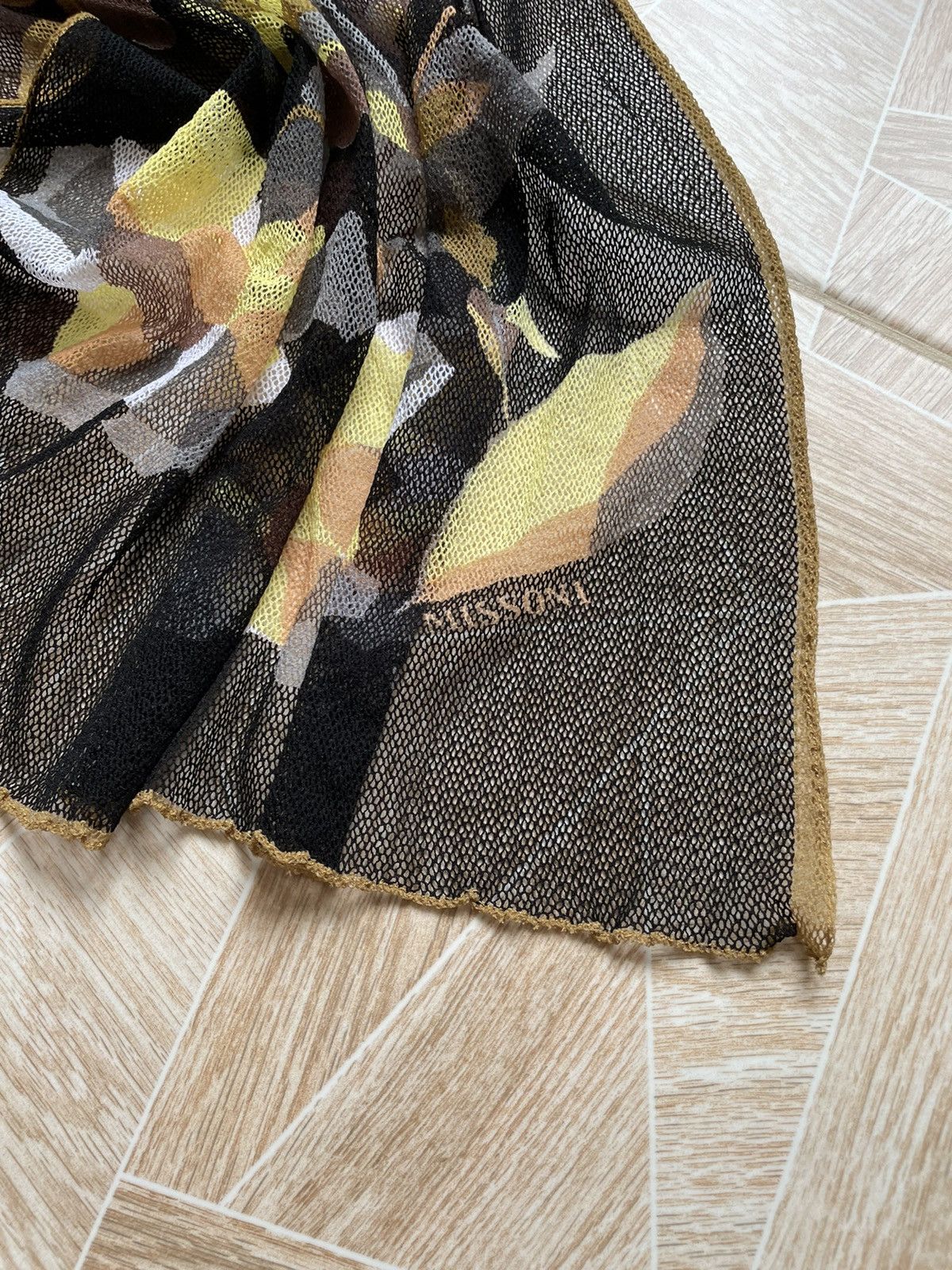 Missoni Rare Italy Designer Missoni Net Nylon Scarf Size ONE SIZE - 4 Thumbnail