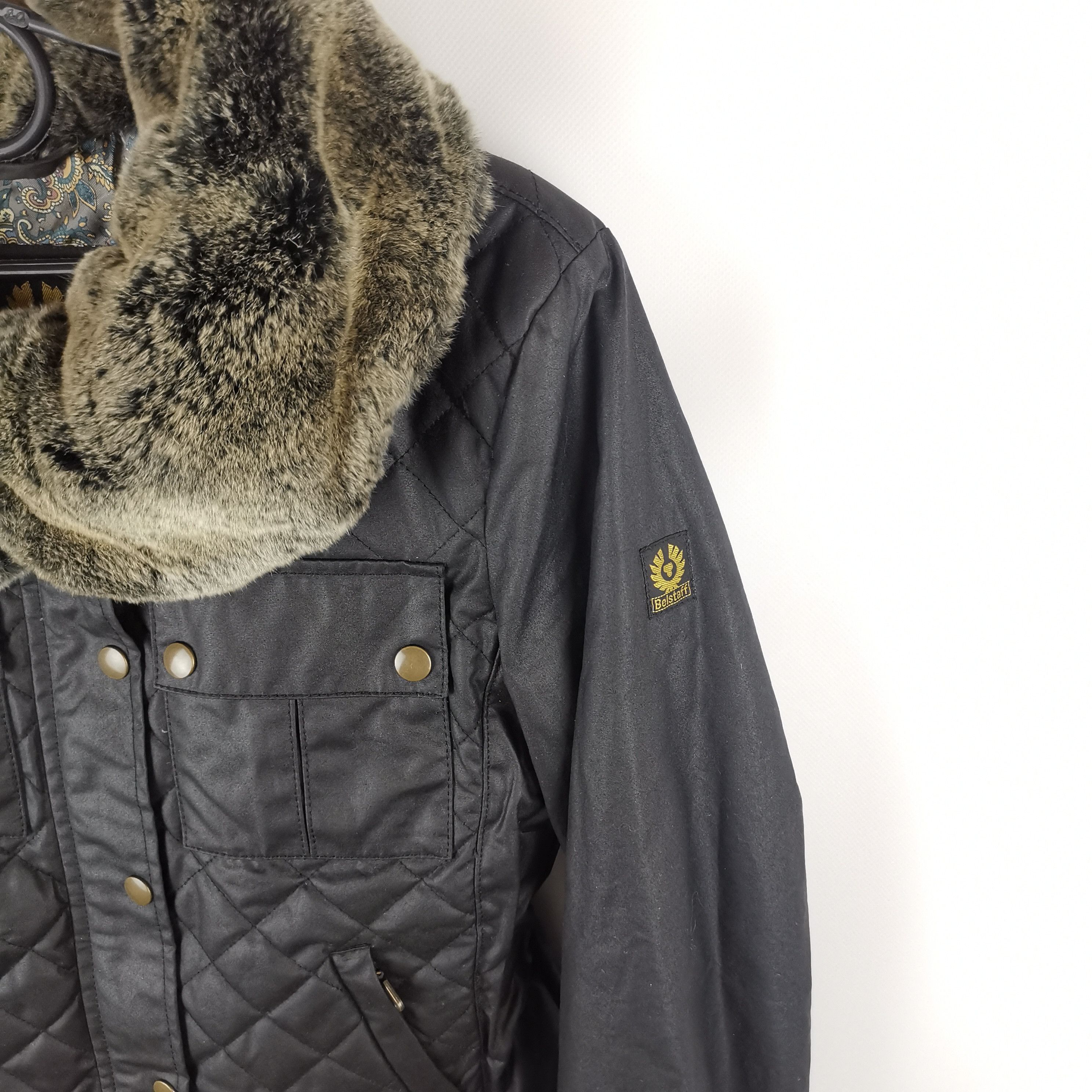 Belstaff Belstaff gold label wmns waxed jacket with lapin rabbit fur Size M / US 6-8 / IT 42-44 - 3 Thumbnail