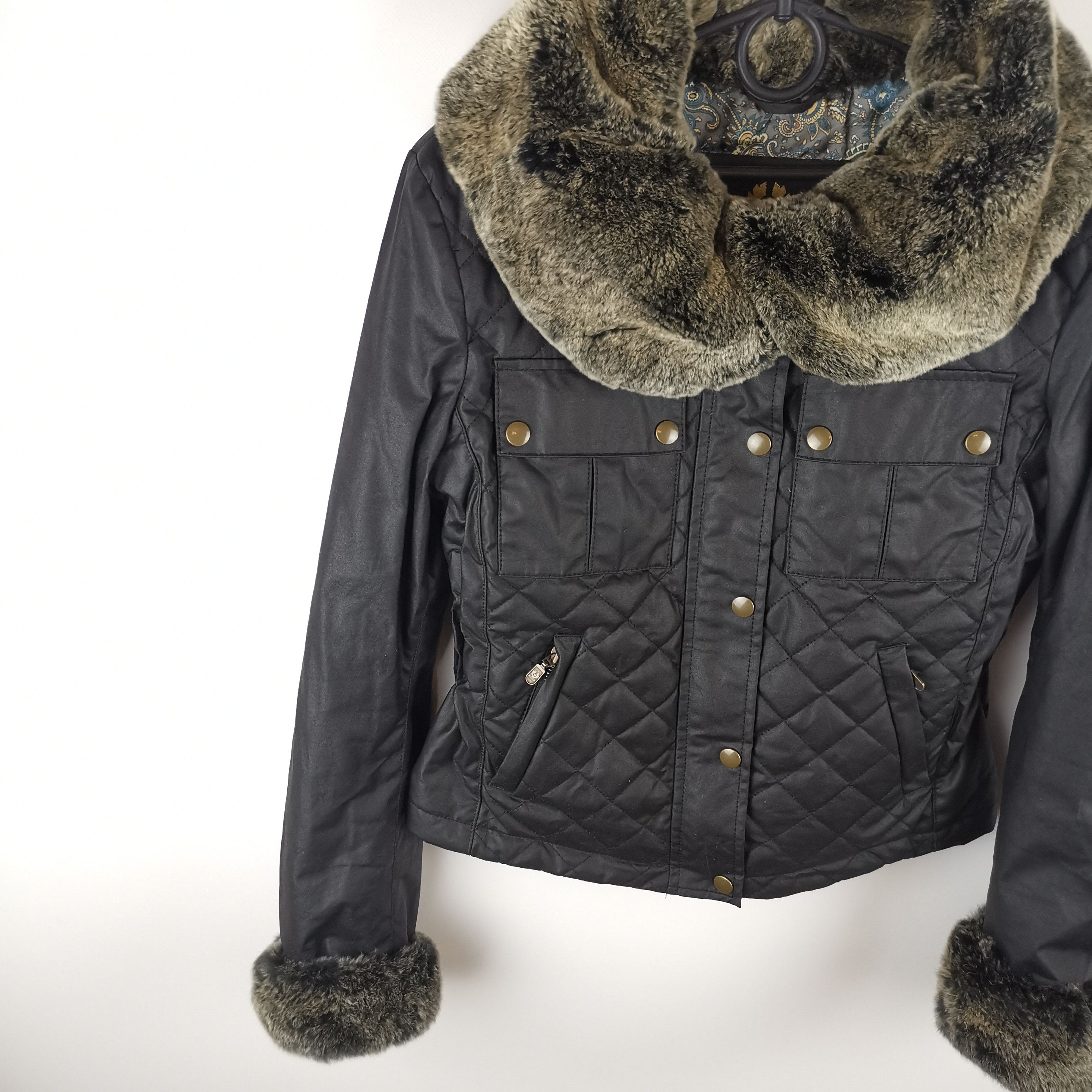 Belstaff Belstaff gold label wmns waxed jacket with lapin rabbit fur Size M / US 6-8 / IT 42-44 - 2 Thumbnail