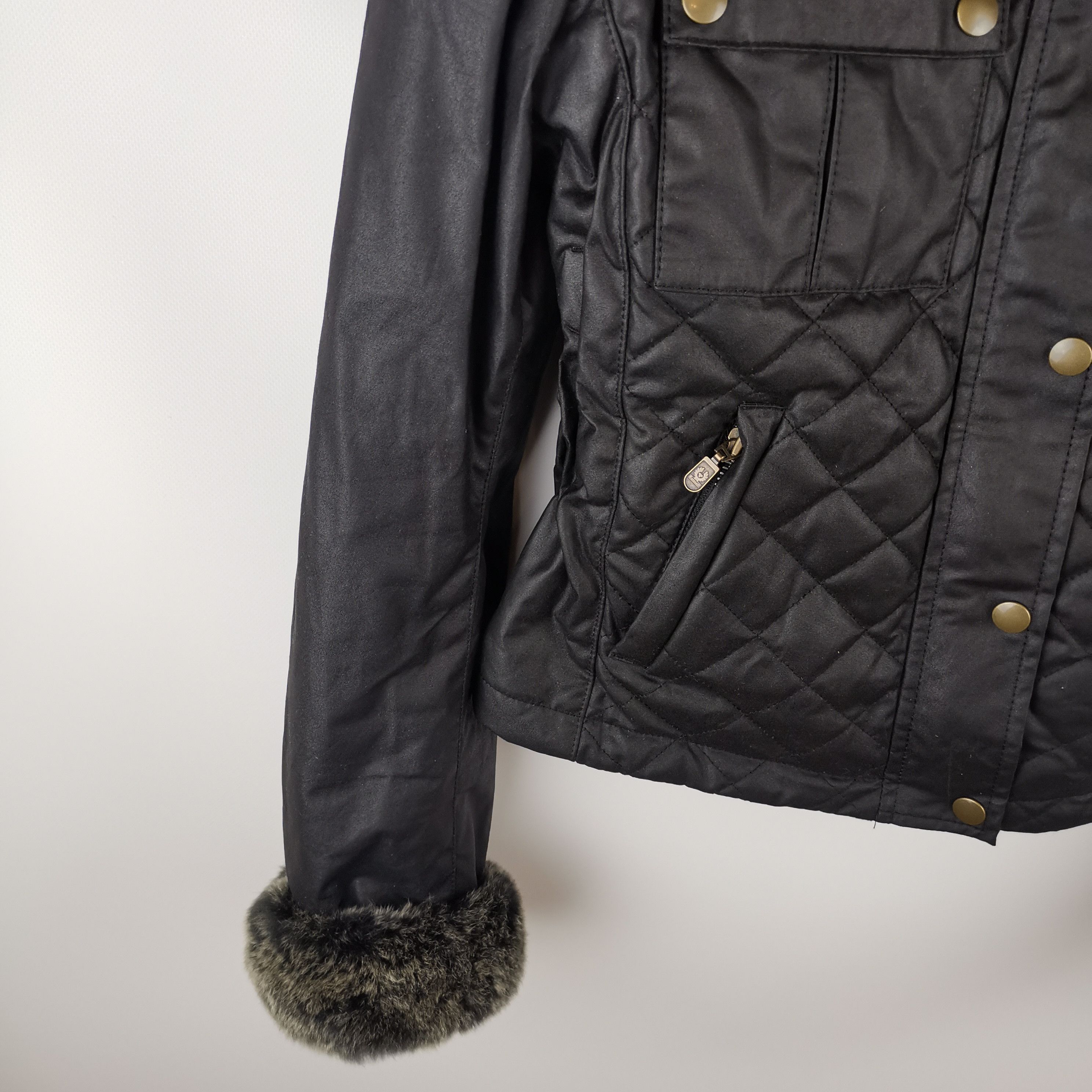 Belstaff Belstaff gold label wmns waxed jacket with lapin rabbit fur Size M / US 6-8 / IT 42-44 - 5 Thumbnail