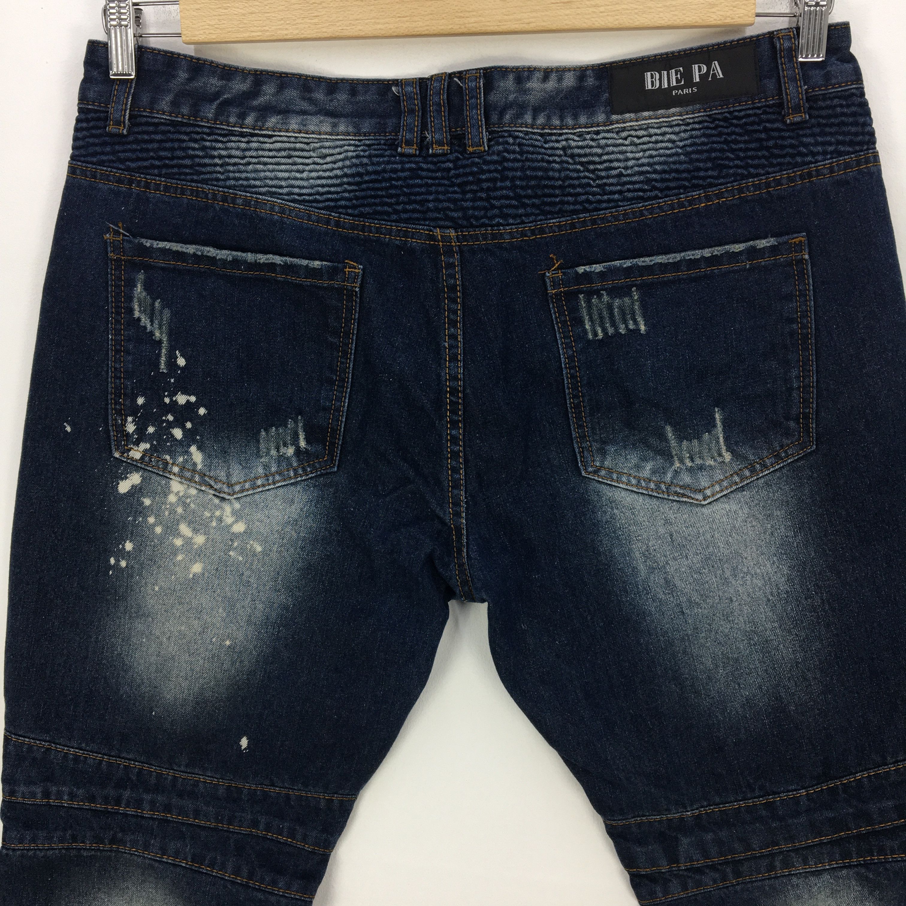 Vintage Bie Pa Rider Jeans Denim Pants alike Balmain Jeans Pants Size US 38 / EU 54 - 4 Thumbnail