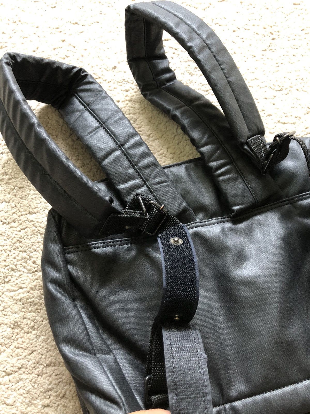 Comme des Garcons Homme Plus 1990s Masaki Matsushima Black Nylon Backpack Size ONE SIZE - 6 Thumbnail