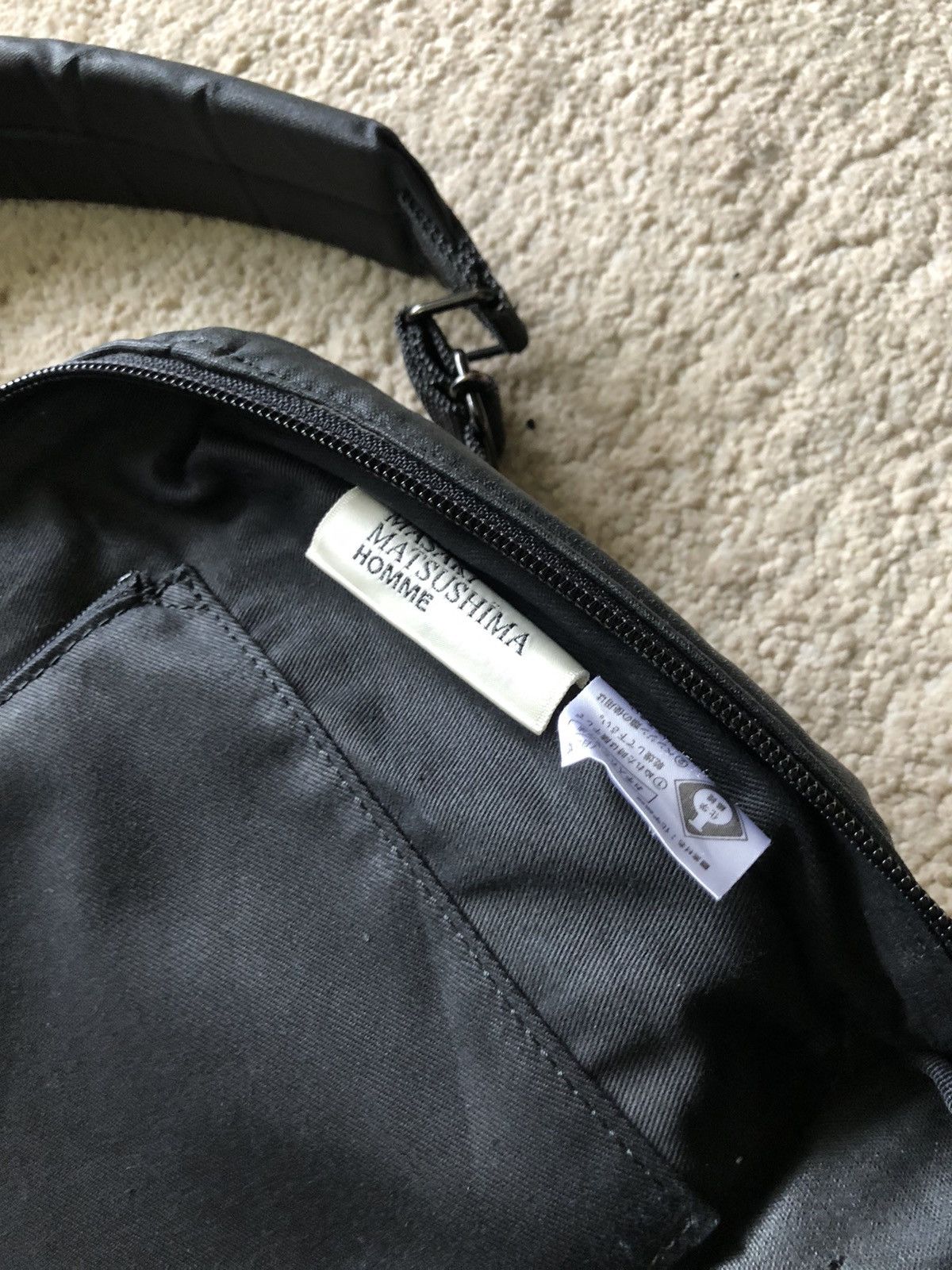 Comme des Garcons Homme Plus 1990s Masaki Matsushima Black Nylon Backpack Size ONE SIZE - 11 Thumbnail