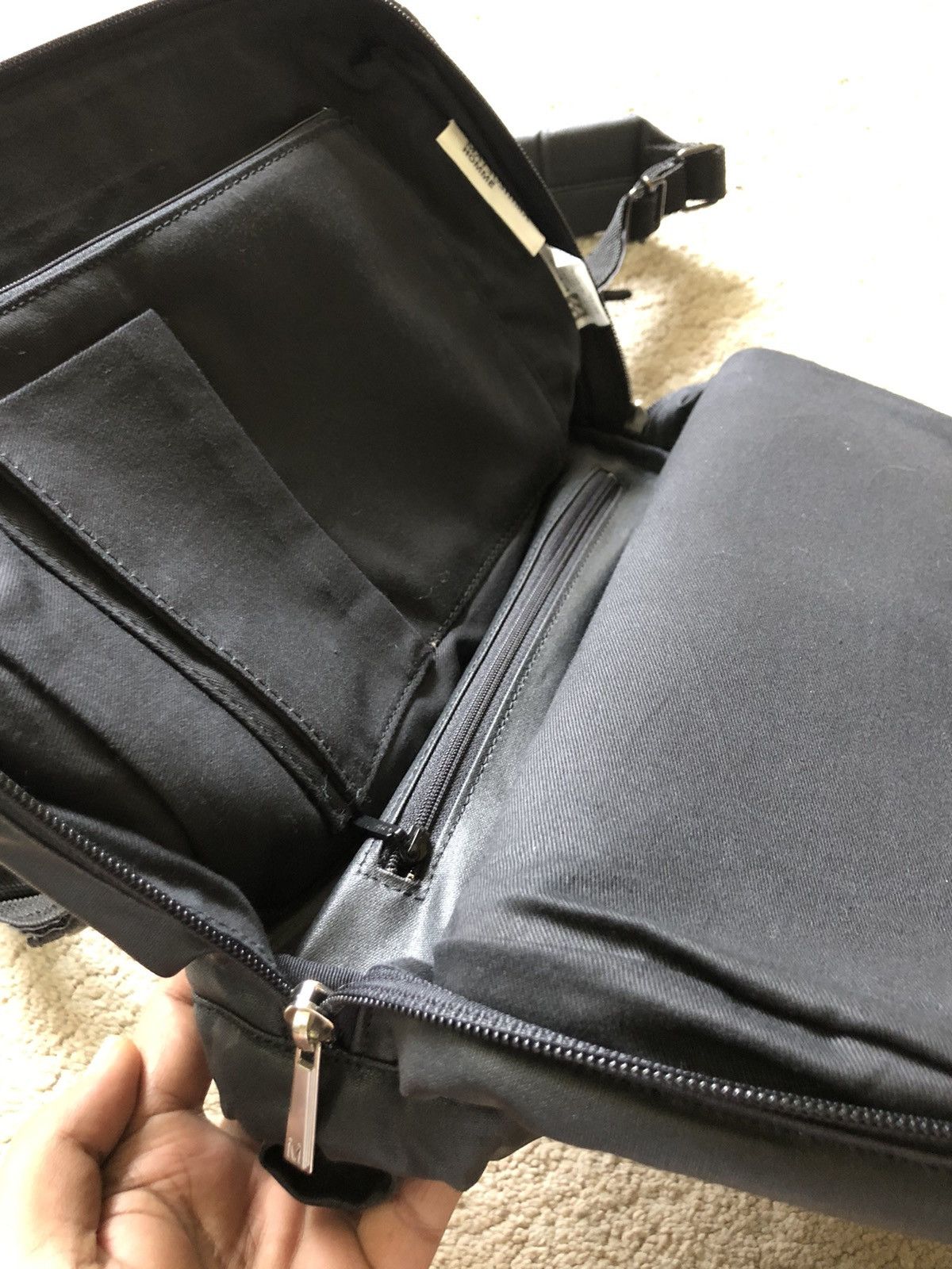 Comme des Garcons Homme Plus 1990s Masaki Matsushima Black Nylon Backpack Size ONE SIZE - 8 Thumbnail