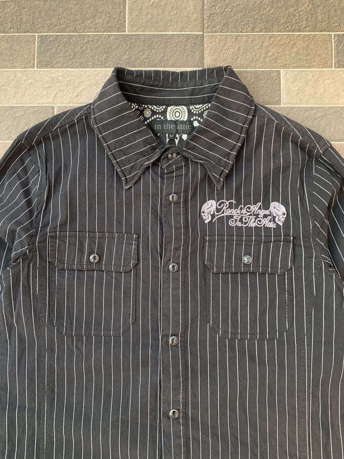 14th Addiction × KMRii × Yasuyuki Ishii In The Attic Japanese Shirt Wabash Seditionaries Punk Skull Size US M / EU 48-50 / 2 - 3 Thumbnail